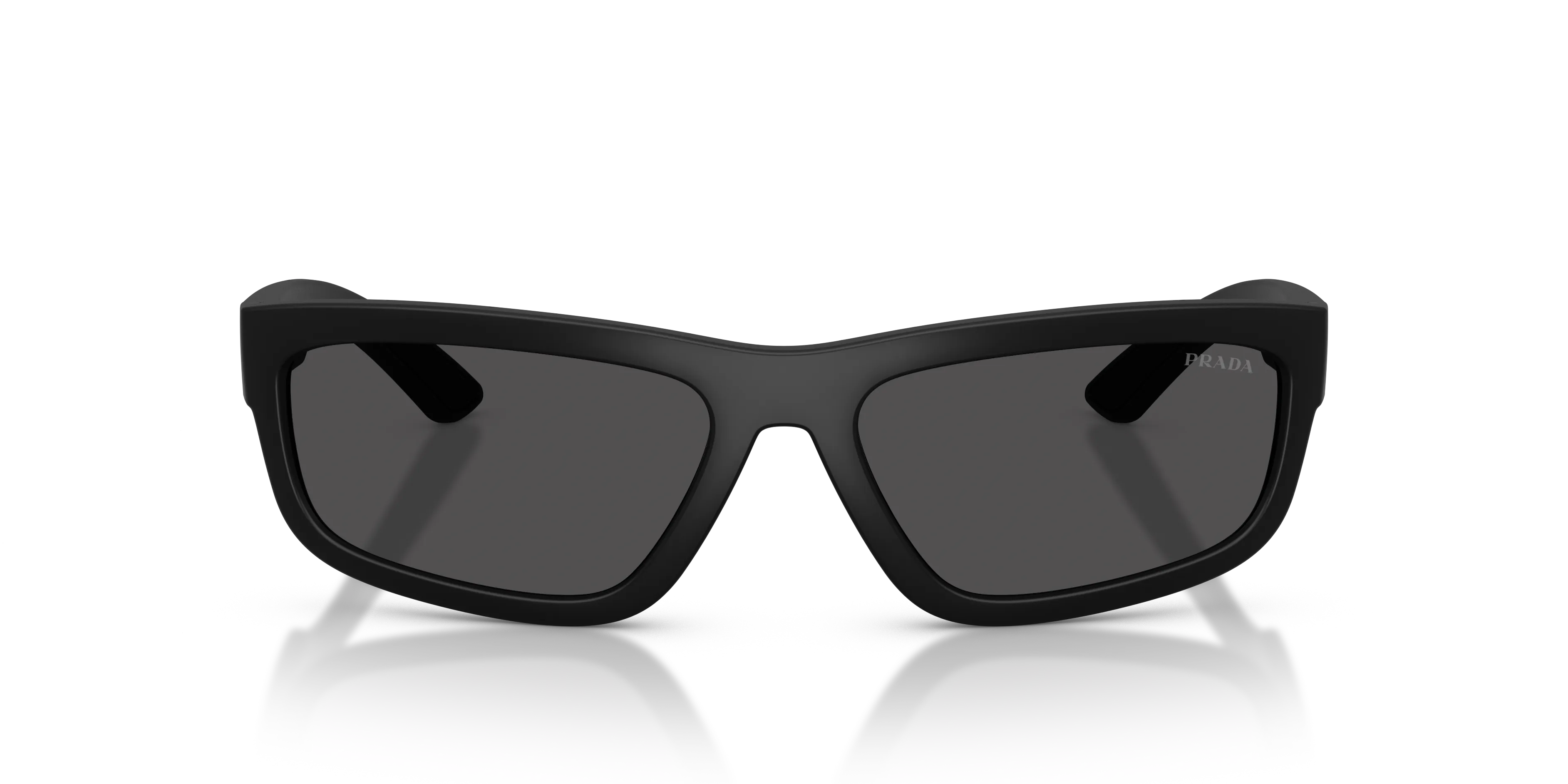 Prada Linea Rossa PS 05ZS DG006F Occhiali da sole Iniettato Nero Grigio Squadrata Normale - immagine 3
