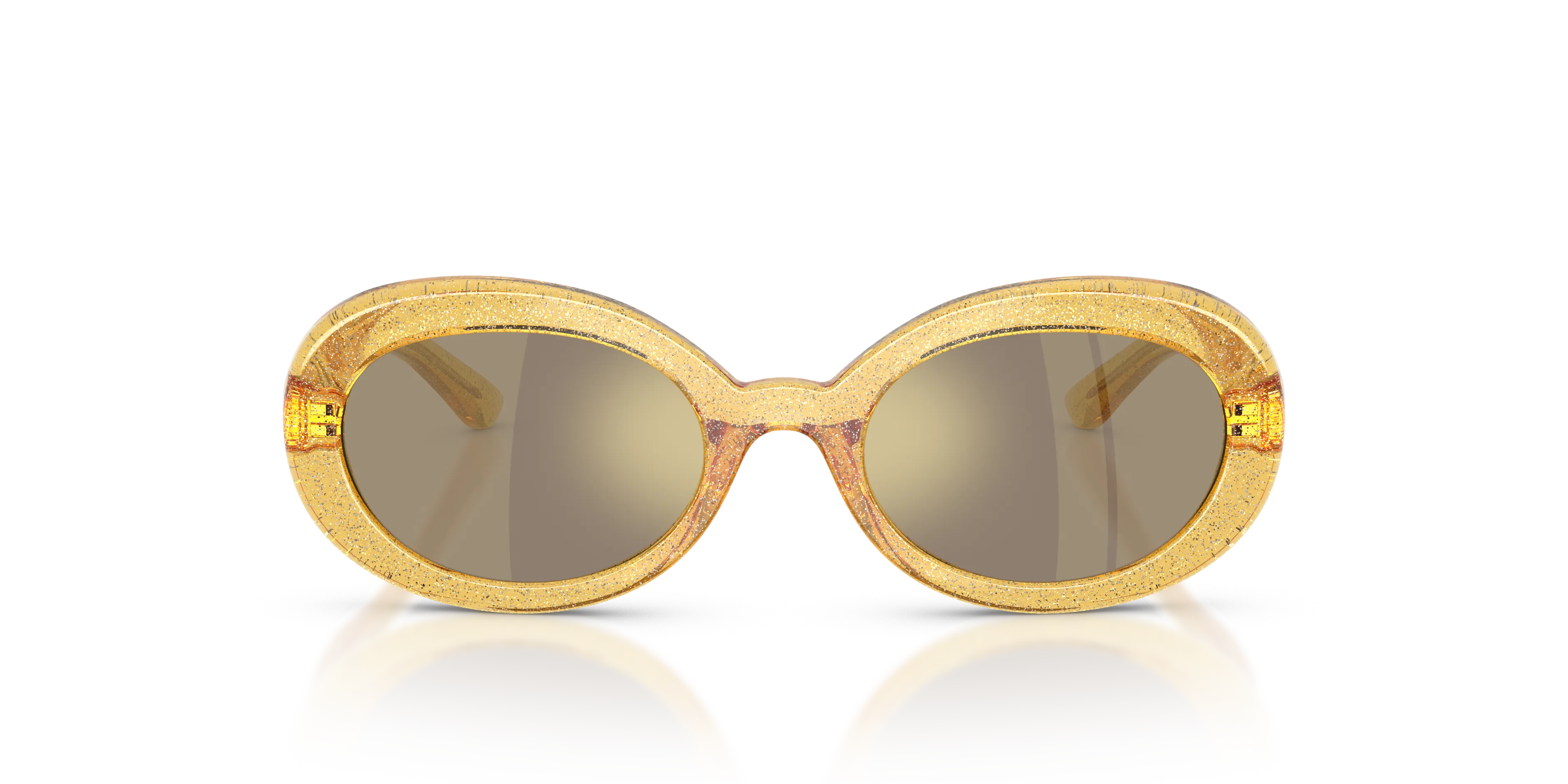 Dolce & Gabbana DX6007U 34555A Occhiali da sole Iniettato Giallo Marrone Rotonda Specchiate - immagine 3
