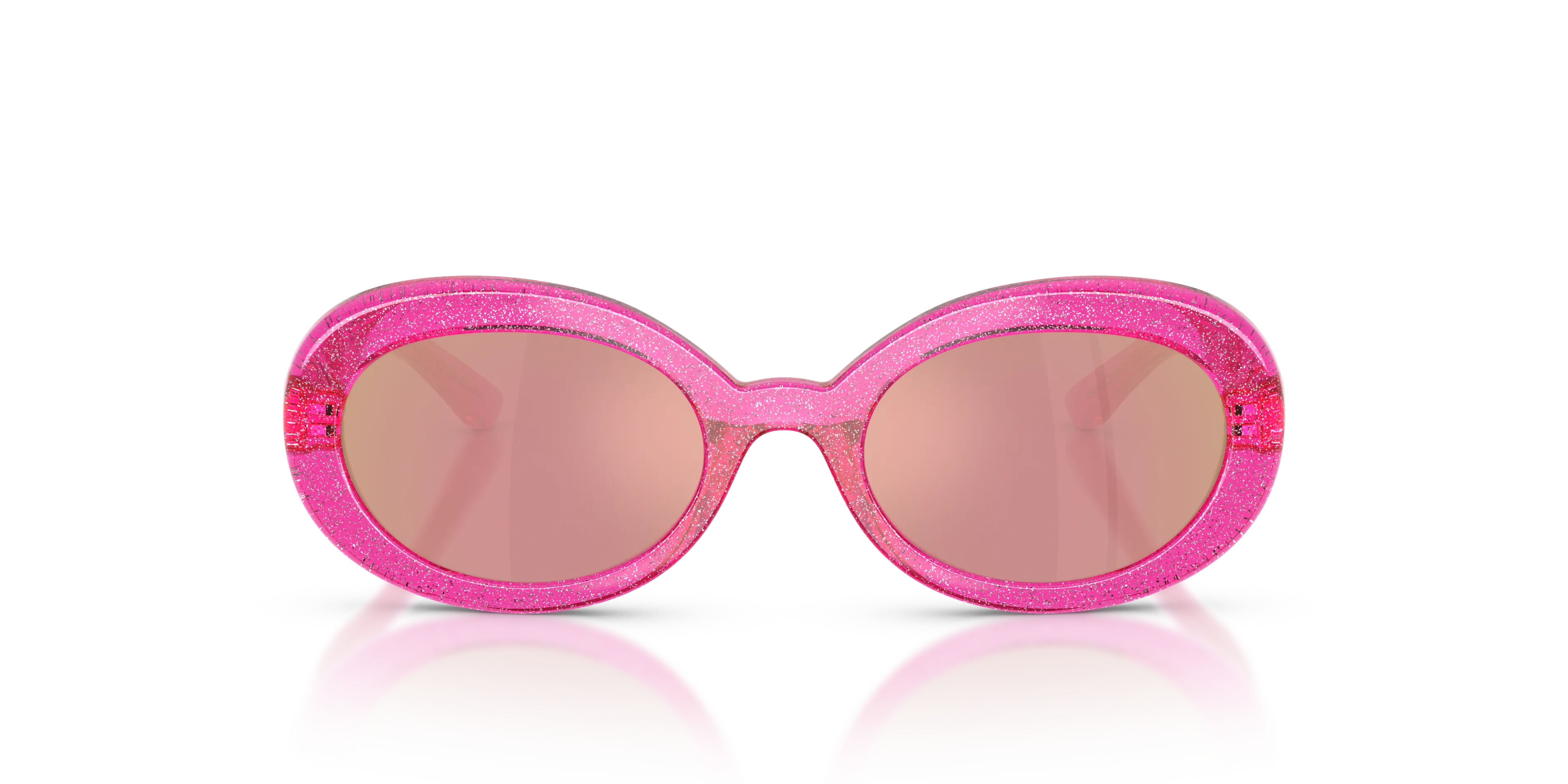 Dolce & Gabbana DX6007U 3351/Z Occhiali da sole Iniettato Rosa Rosa Rotonda Specchiate - immagine 3