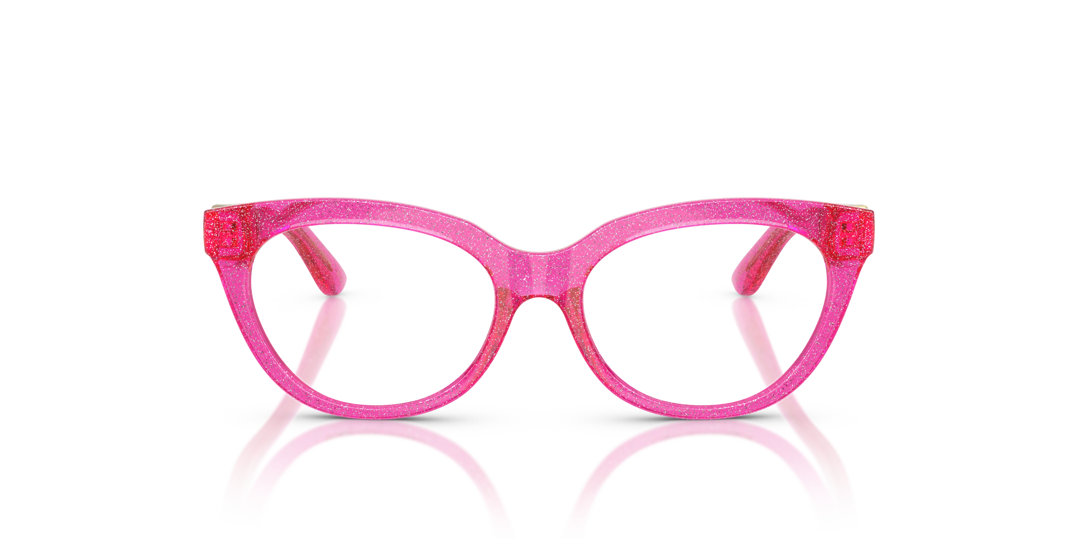 Dolce & Gabbana DX5005U 3351 Montature da vista bambino Iniettato Rosa Trasparente Farfalla Normale - immagine 3