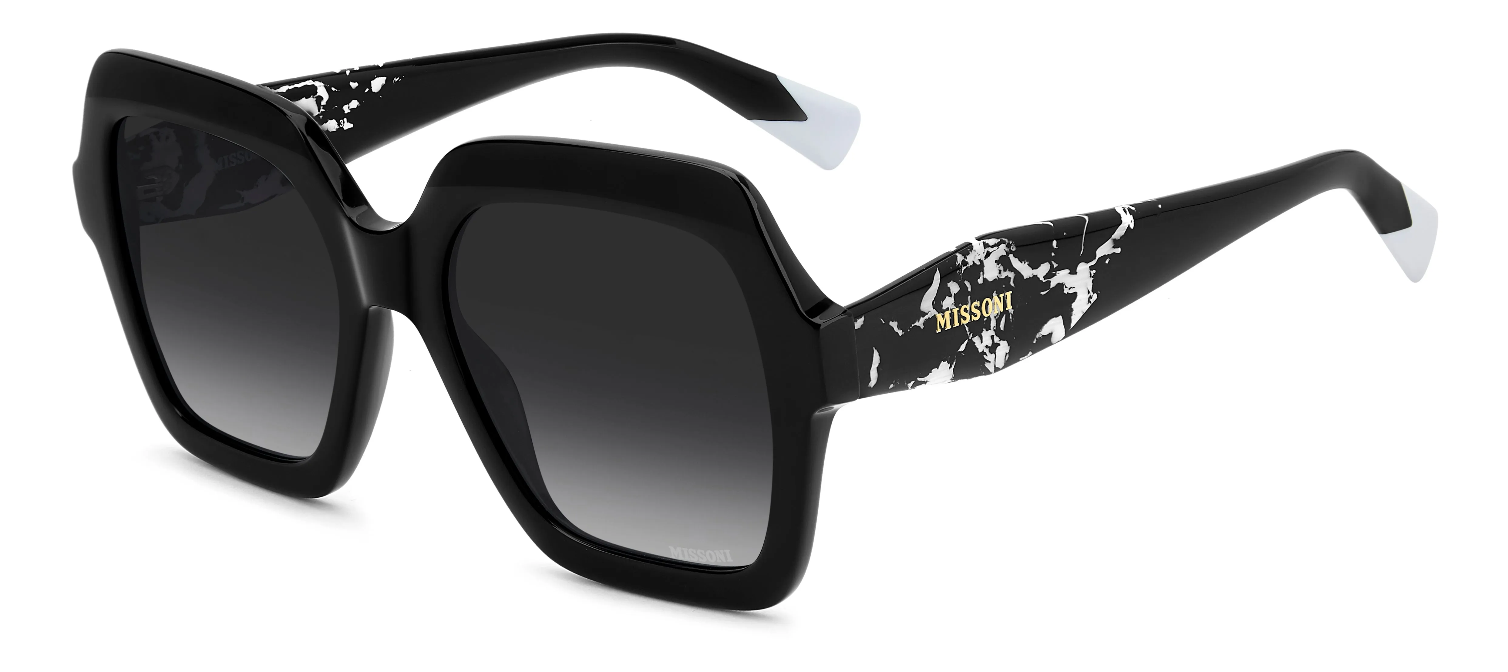 Missoni MIS 0273/S 807/9O Occhiali da sole Acetato Nero Grigio Squadrata Normale Sfumato - immagine 1