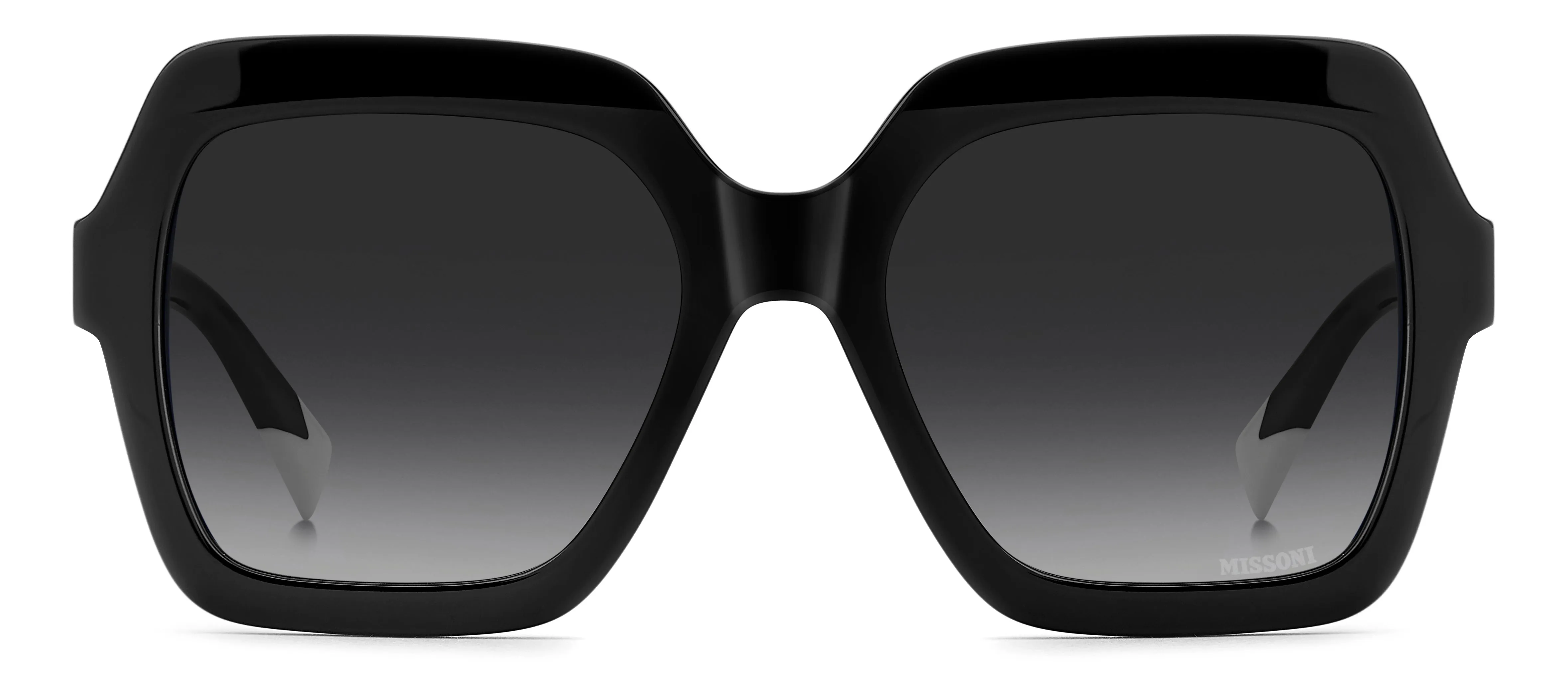 Missoni MIS 0273/S 807/9O Occhiali da sole Acetato Nero Grigio Squadrata Normale Sfumato - immagine 2