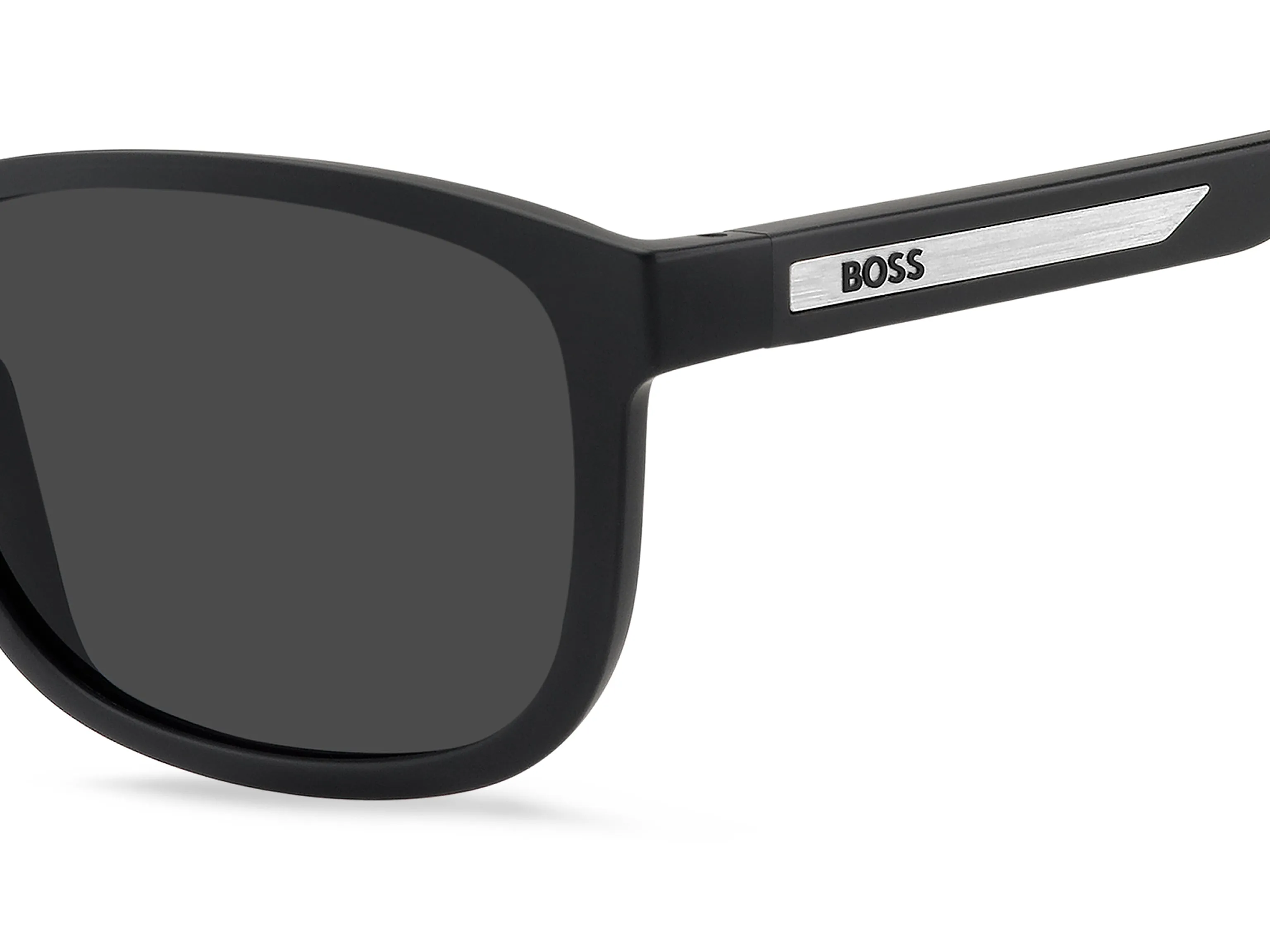 Hugo Boss BOSS 1905/G/S 807/IR Occhiali da sole Eco-poliammide Nero Grigio Squadrata Normale - immagine 3