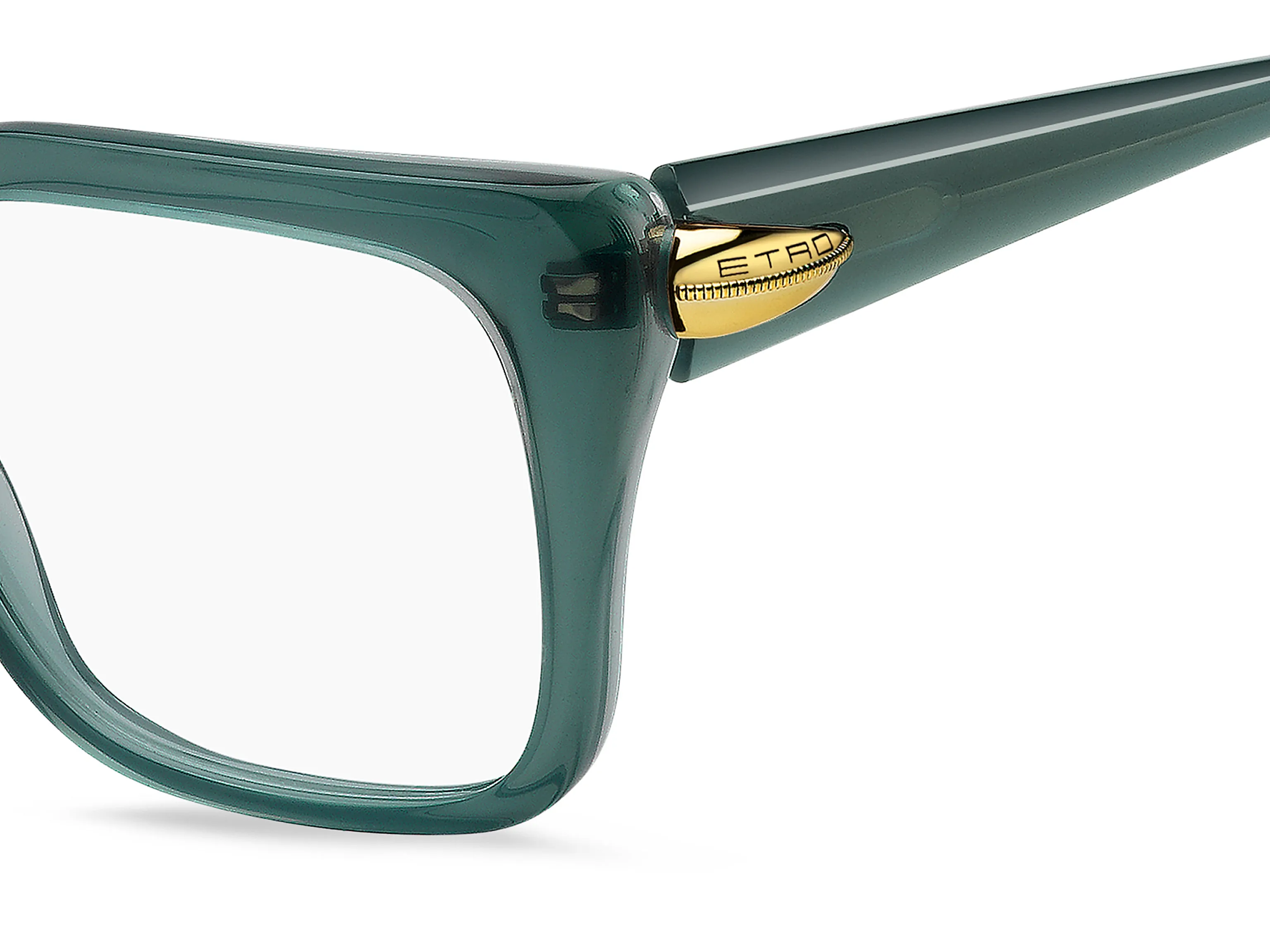ETRO ETRO 0135 ZI9 Montature da vista Acetato Verde Squadrata Normale - immagine 3