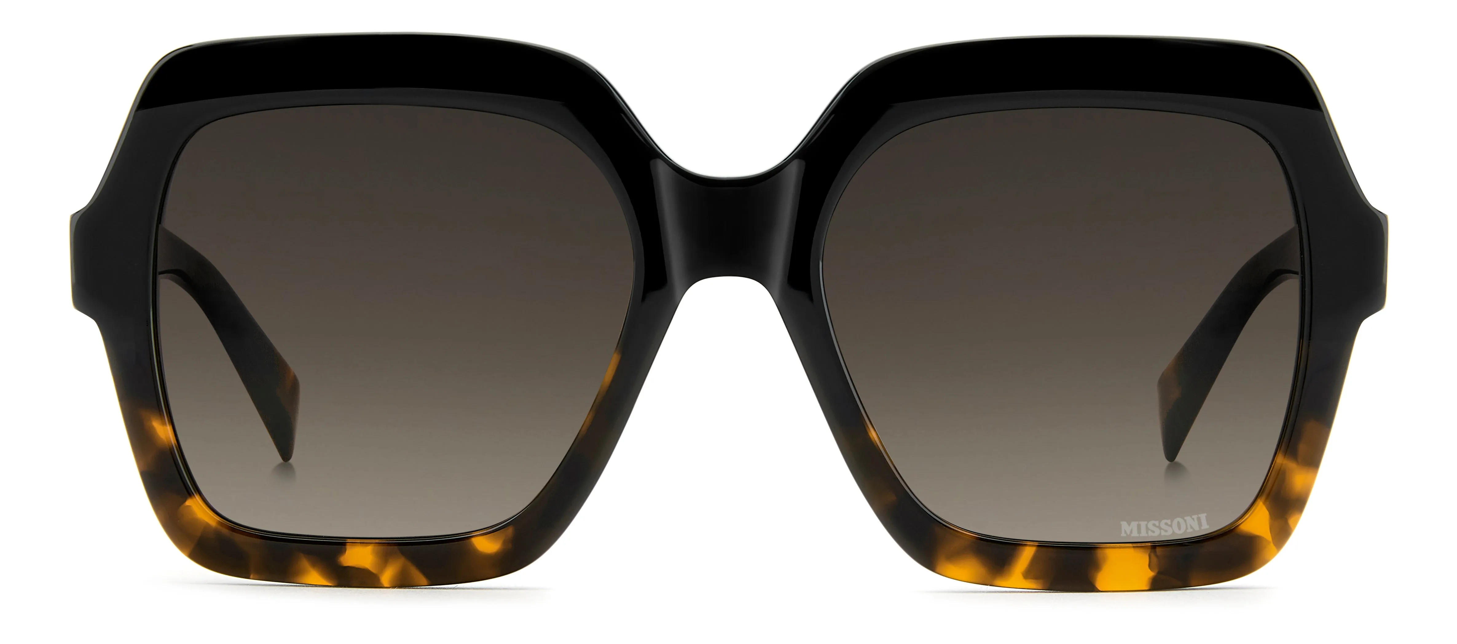 Missoni MIS 0273/S WR7/HA Occhiali da sole Acetato Nero Marrone Squadrata Normale Sfumato - immagine 2