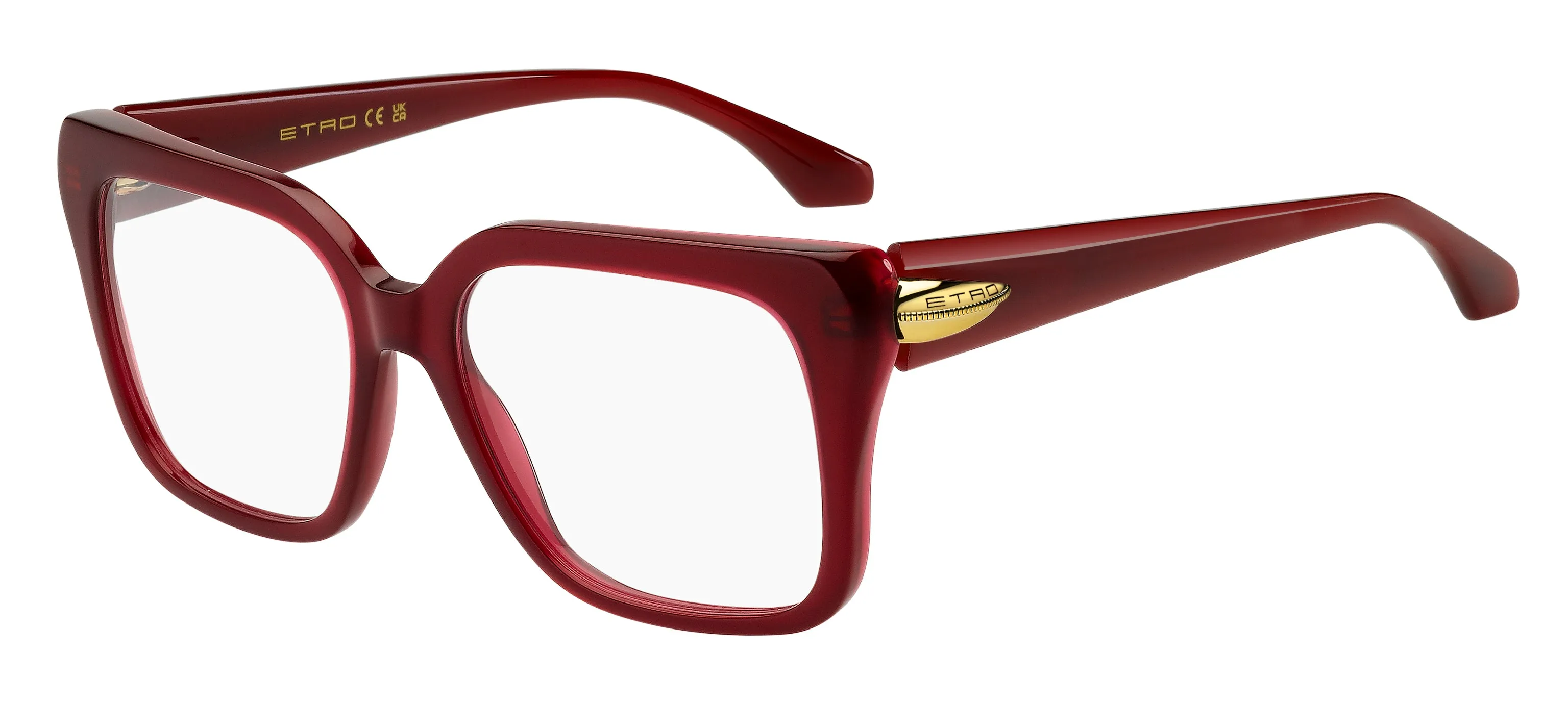 ETRO ETRO 0135 C9A Montature da vista Acetato Rosso Squadrata Normale - immagine 1
