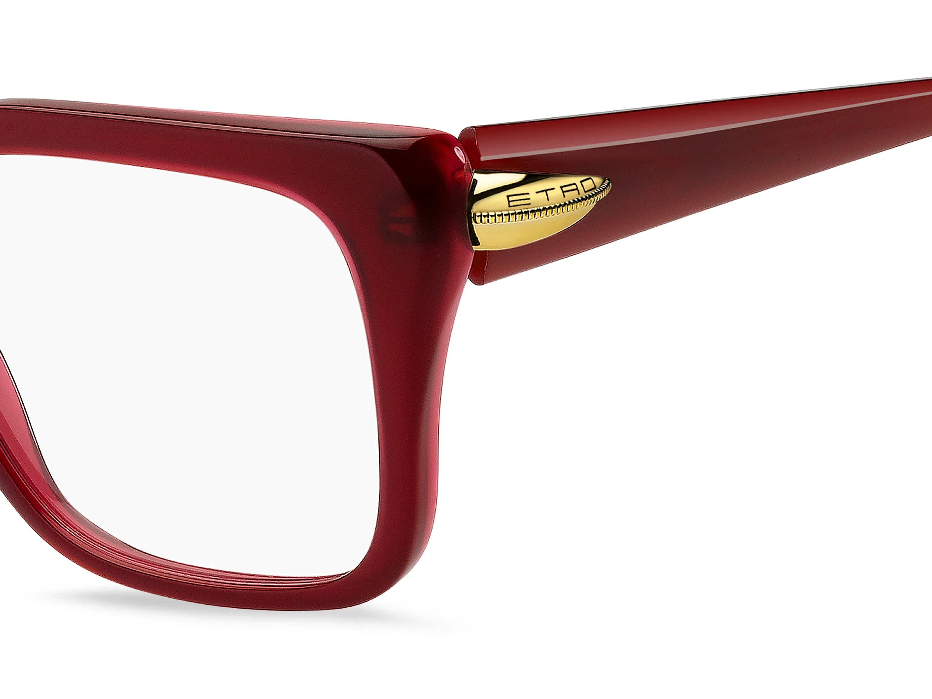 ETRO ETRO 0135 C9A Montature da vista Acetato Rosso Squadrata Normale - immagine 3