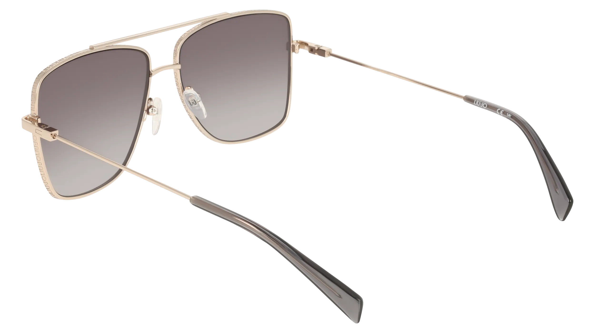 Liu Jo LJ165S 712 Occhiali da sole Metallo Oro Pilot Normale - immagine 4