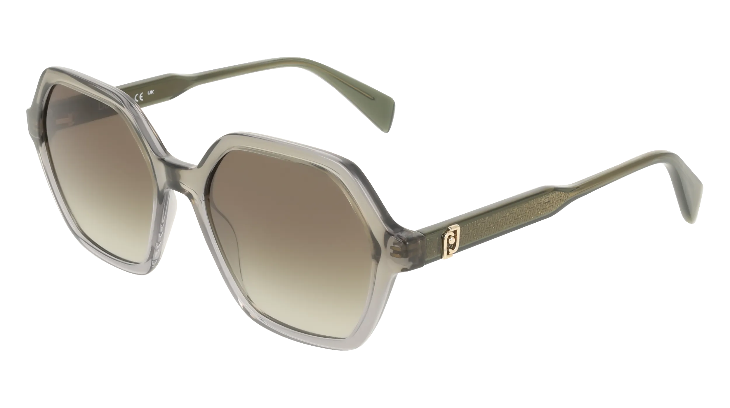 Liu Jo LJ823S 318 Occhiali da sole Bio-iniettato Verde Marrone Squadrata Normale - immagine 1