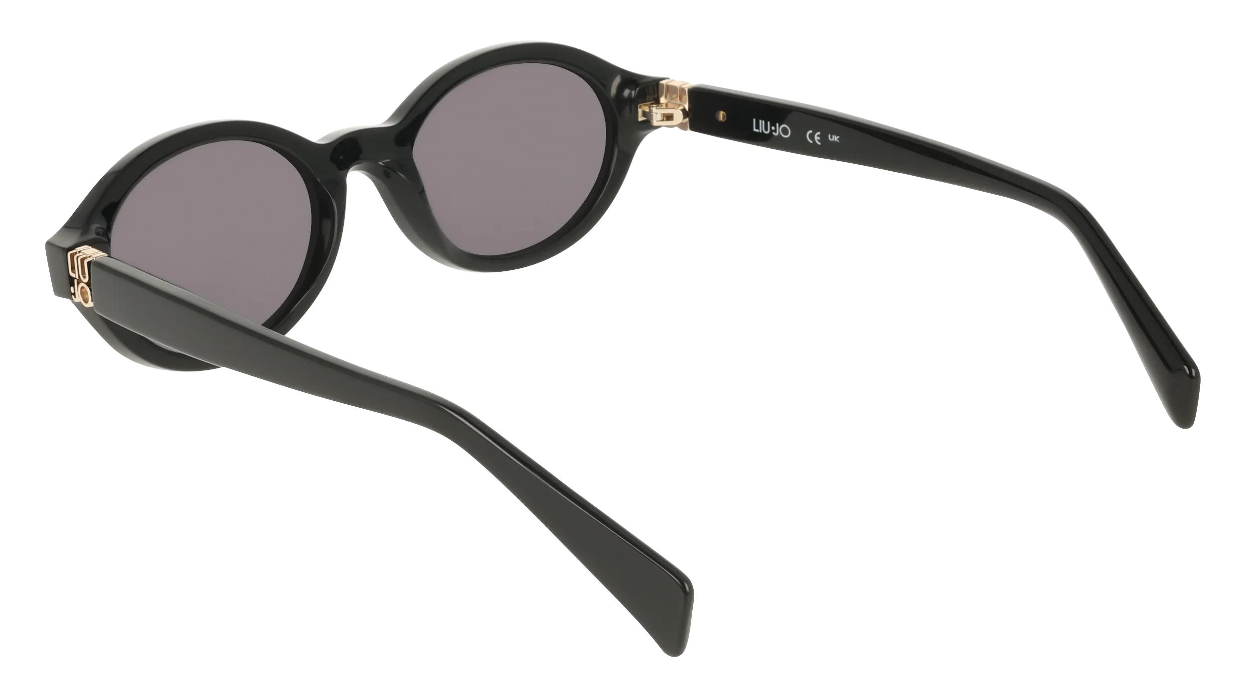 Liu Jo LJ827S 001 Occhiali da sole Acetato Nero Fumo Rotonda Normale - immagine 4