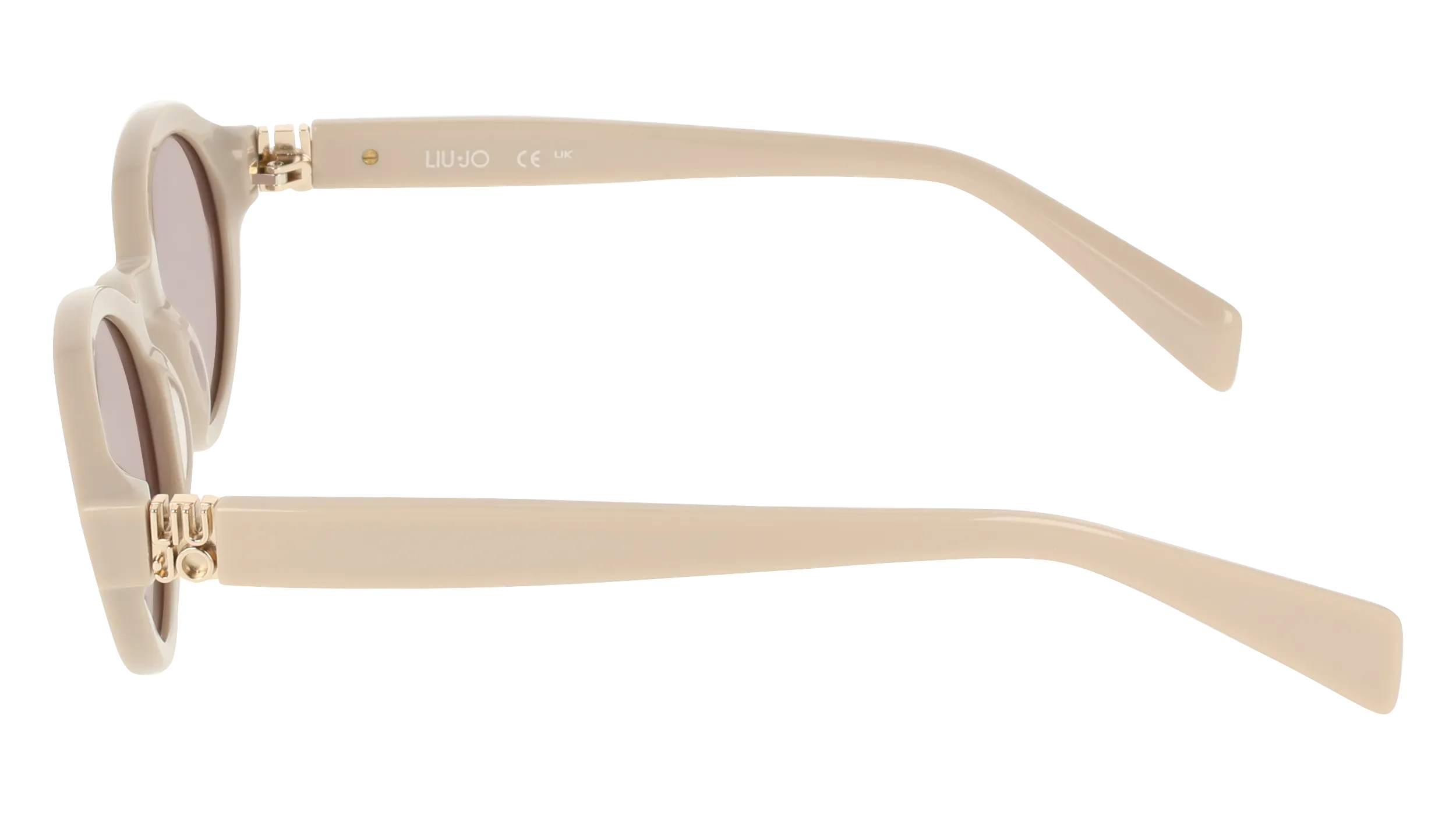 Liu Jo LJ827S 109 Occhiali da sole Acetato Avorio Grigio Rotonda Normale - immagine 3