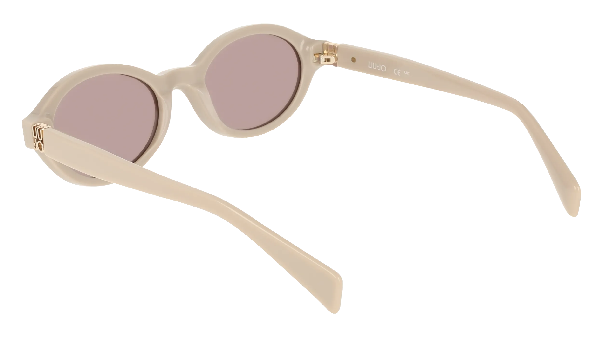 Liu Jo LJ827S 109 Occhiali da sole Acetato Avorio Grigio Rotonda Normale - immagine 4