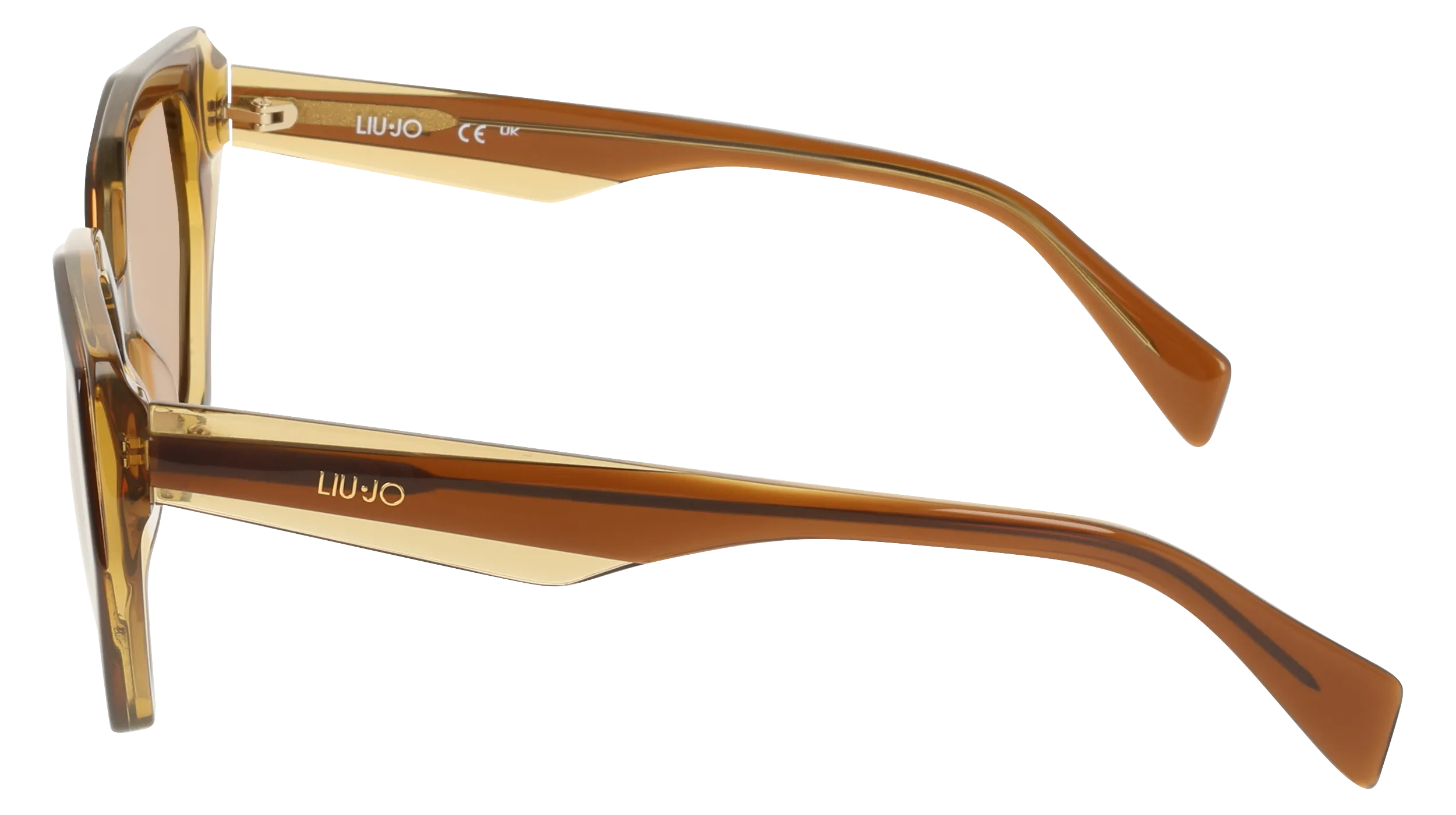 Liu Jo LJ828S 211 Occhiali da sole Acetato Marrone Geometrica Normale - immagine 3