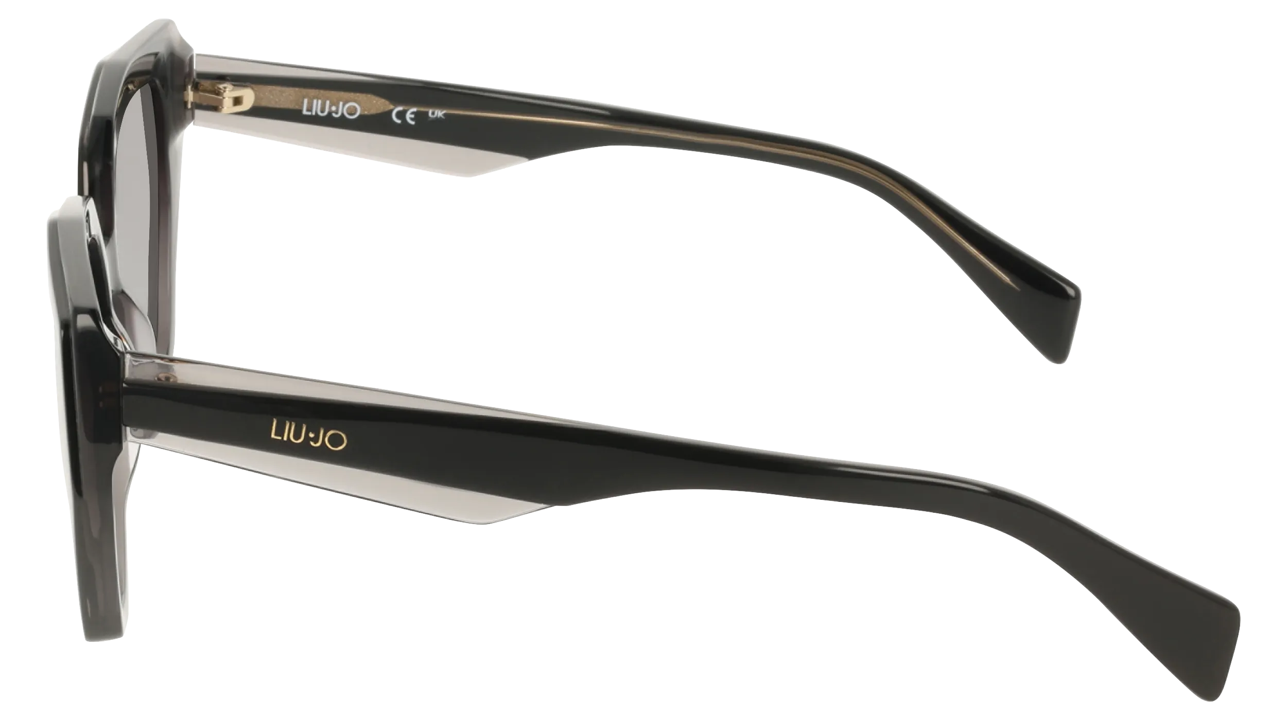 Liu Jo LJ828S 005 Occhiali da sole Acetato Nero Geometrica Normale Sfumato - immagine 3