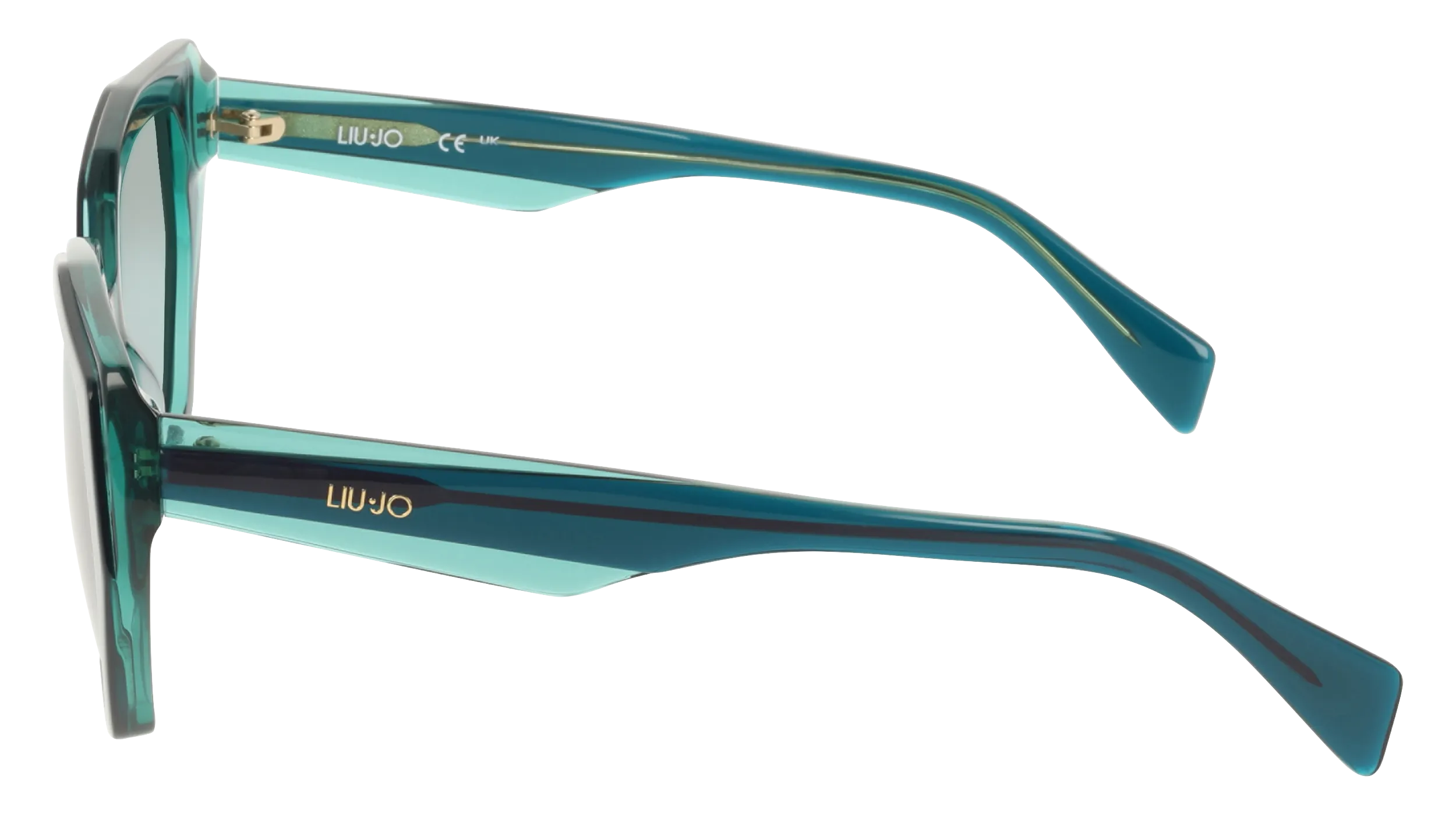 Liu Jo LJ828S 309 Occhiali da sole Acetato Verde Verde / Petrolio Geometrica Normale - immagine 3