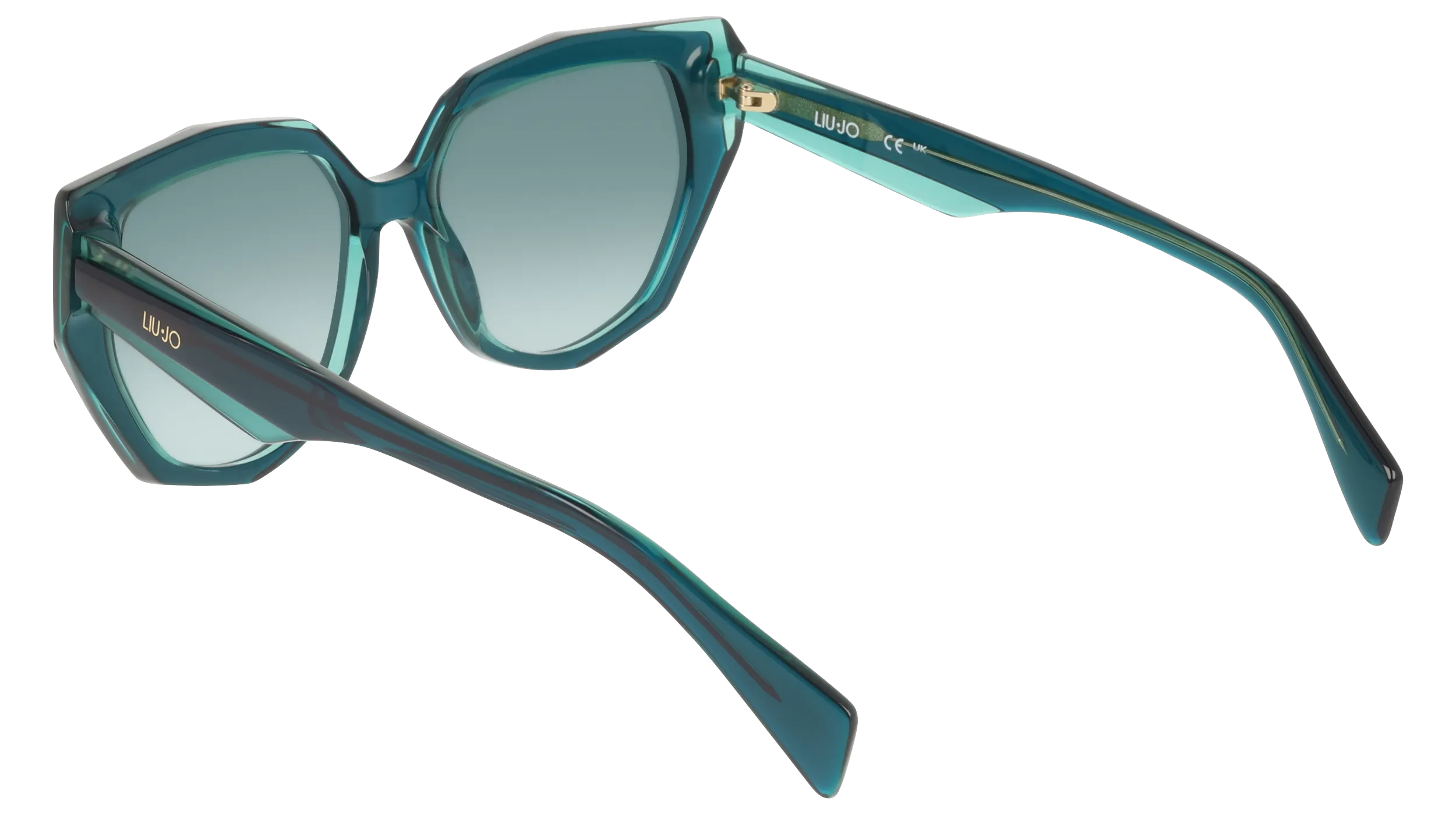 Liu Jo LJ828S 309 Occhiali da sole Acetato Verde Verde / Petrolio Geometrica Normale - immagine 4