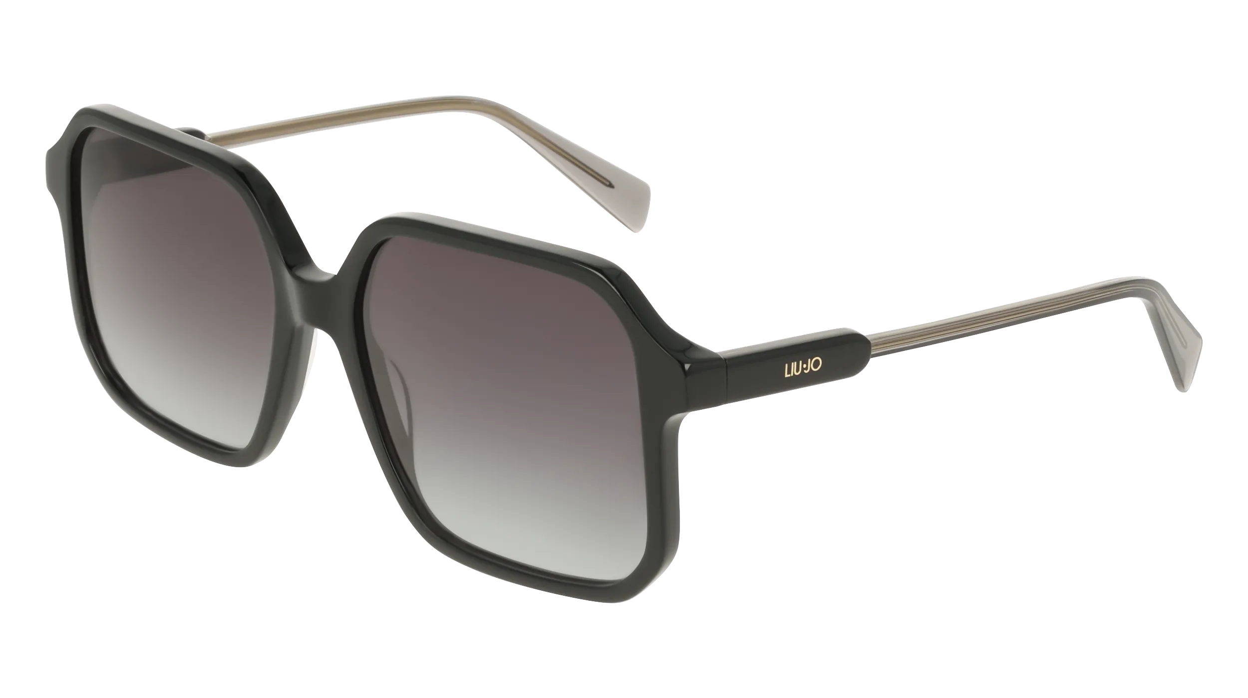 Liu Jo LJ830S 001 Occhiali da sole Acetato Nero Squadrata Normale Sfumato - immagine 1