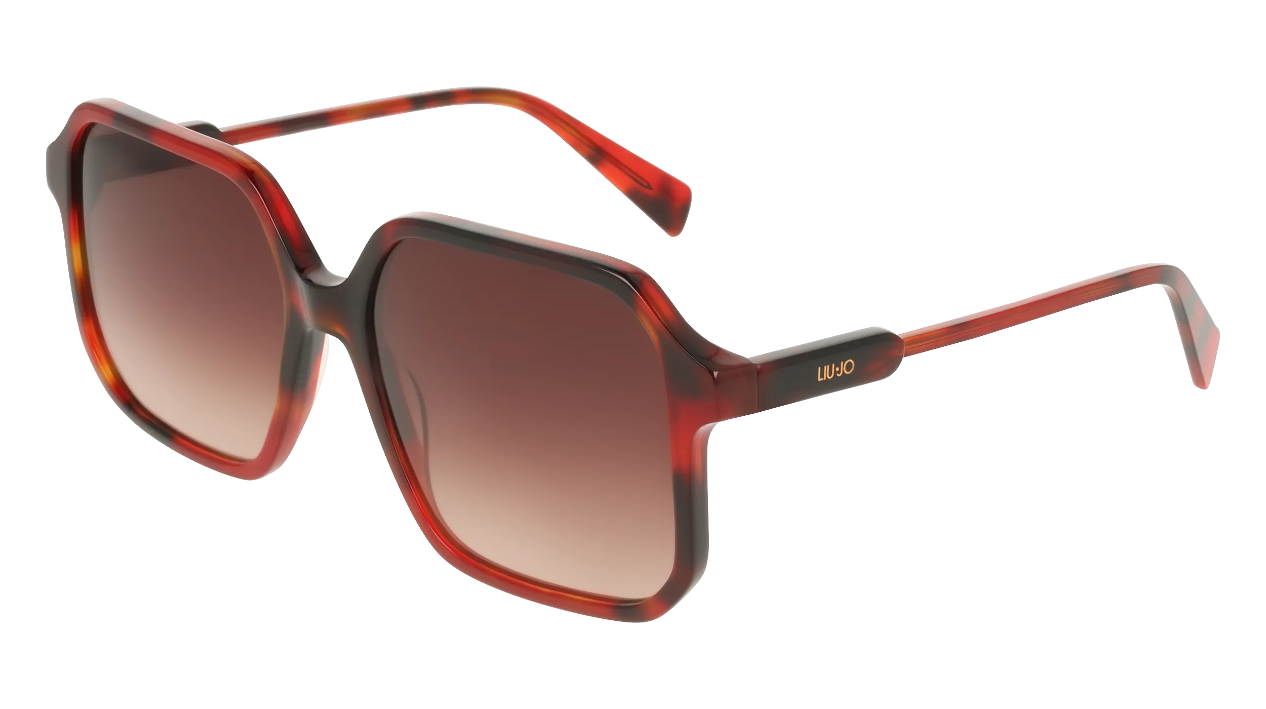 Liu Jo LJ830S 640 Occhiali da sole Acetato Rosso Squadrata Normale - immagine 1