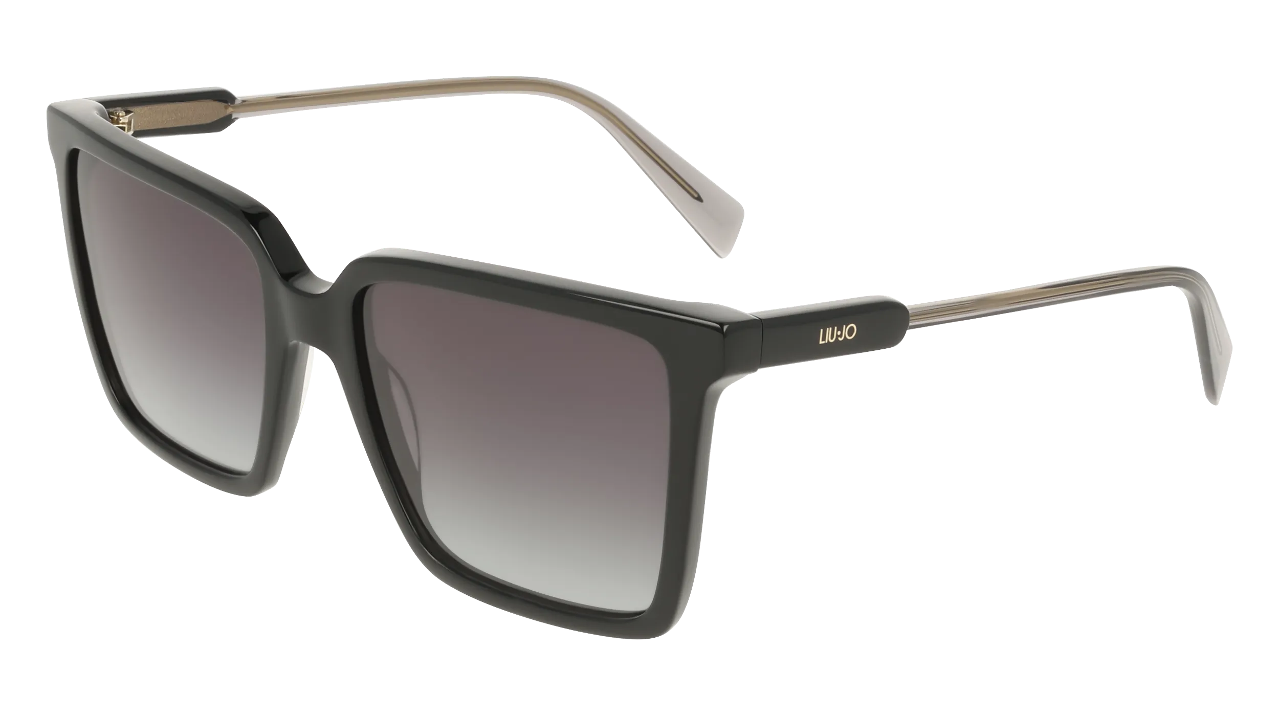 Liu Jo LJ831S 005 Occhiali da sole Acetato Nero Squadrata Normale Sfumato - immagine 1