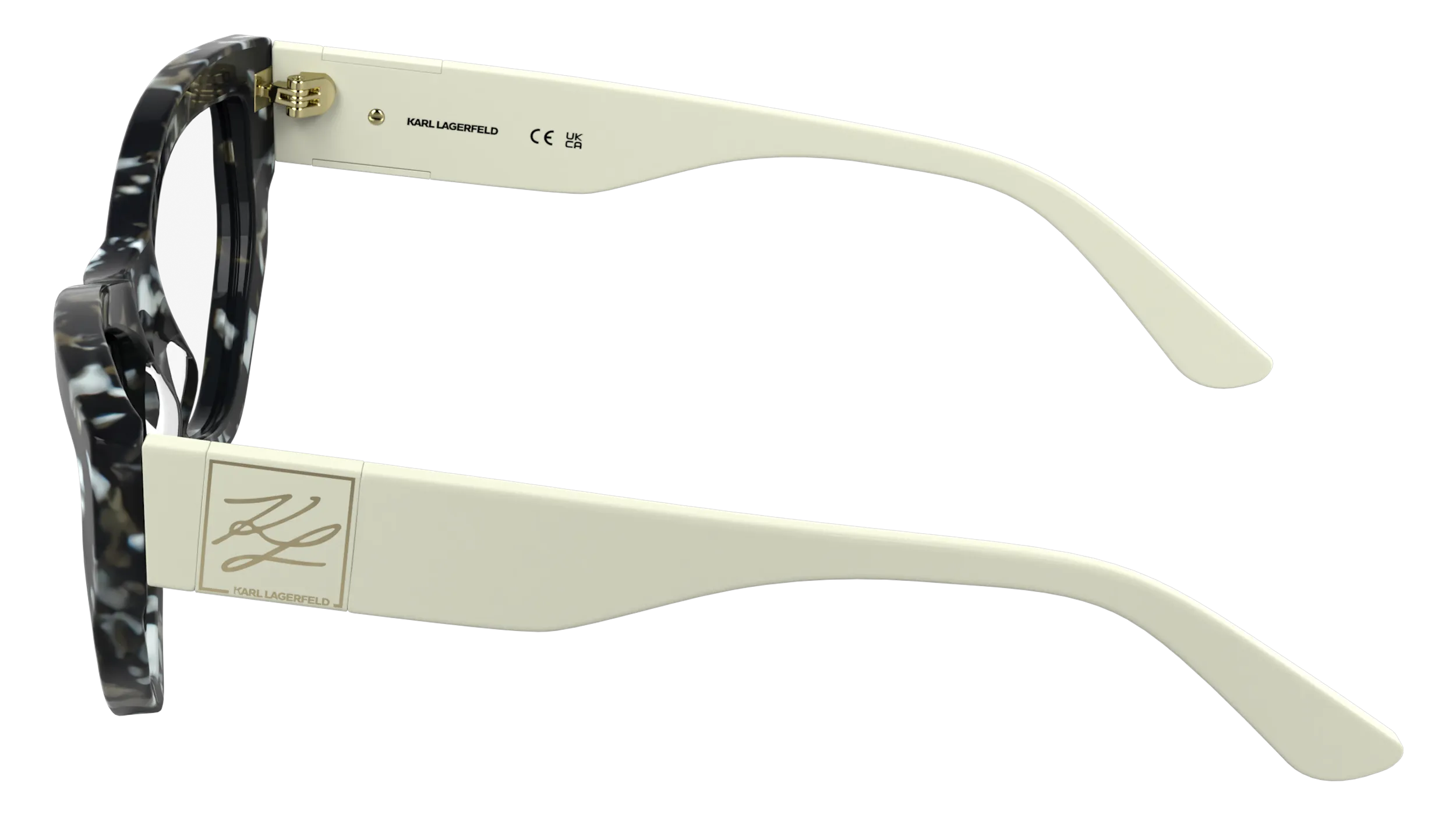 Karl Lagerfeld KL6211 016 Montature da vista Acetato Nero Cat Eye Normale - immagine 3
