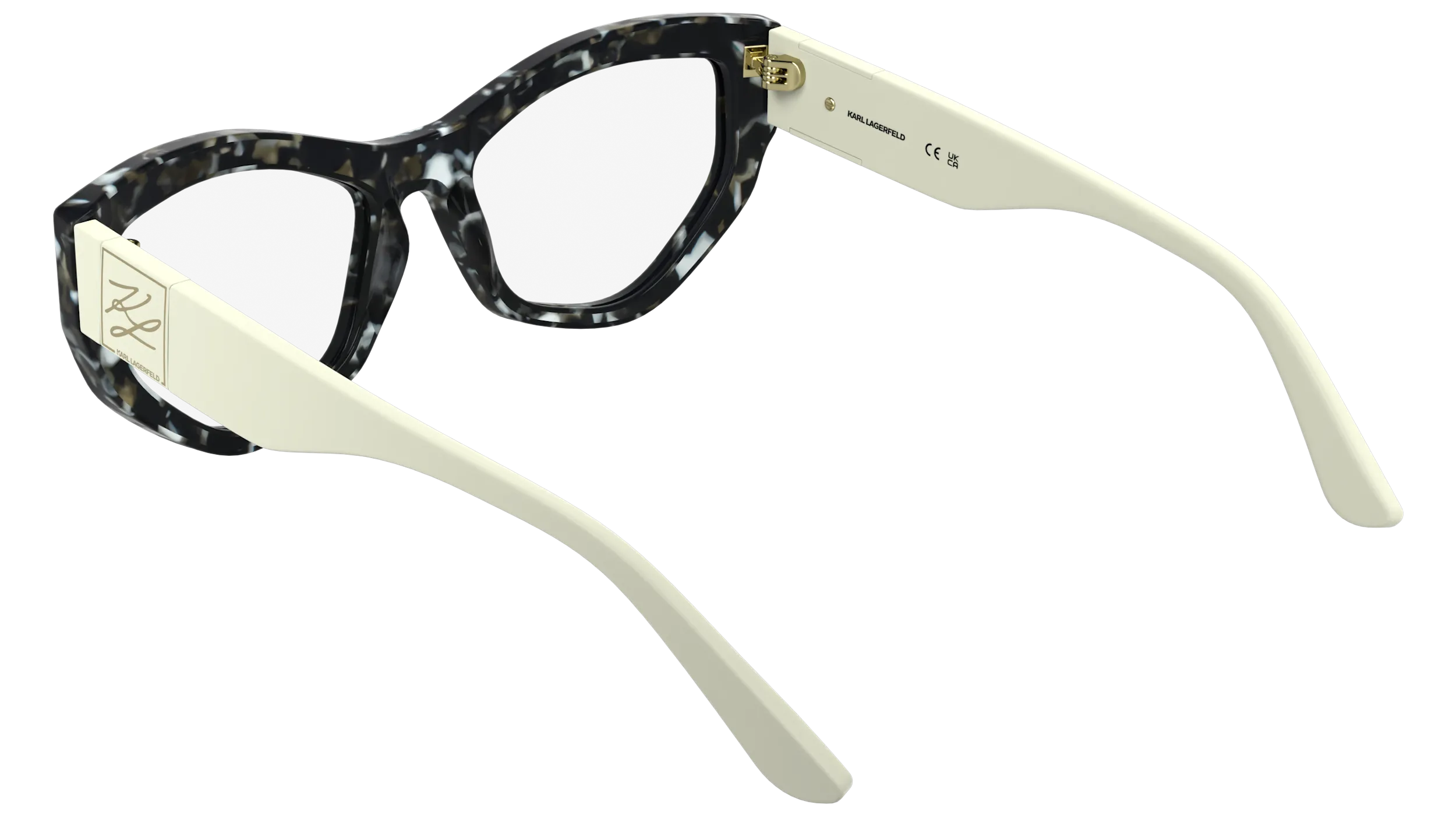 Karl Lagerfeld KL6211 016 Montature da vista Acetato Nero Cat Eye Normale - immagine 4