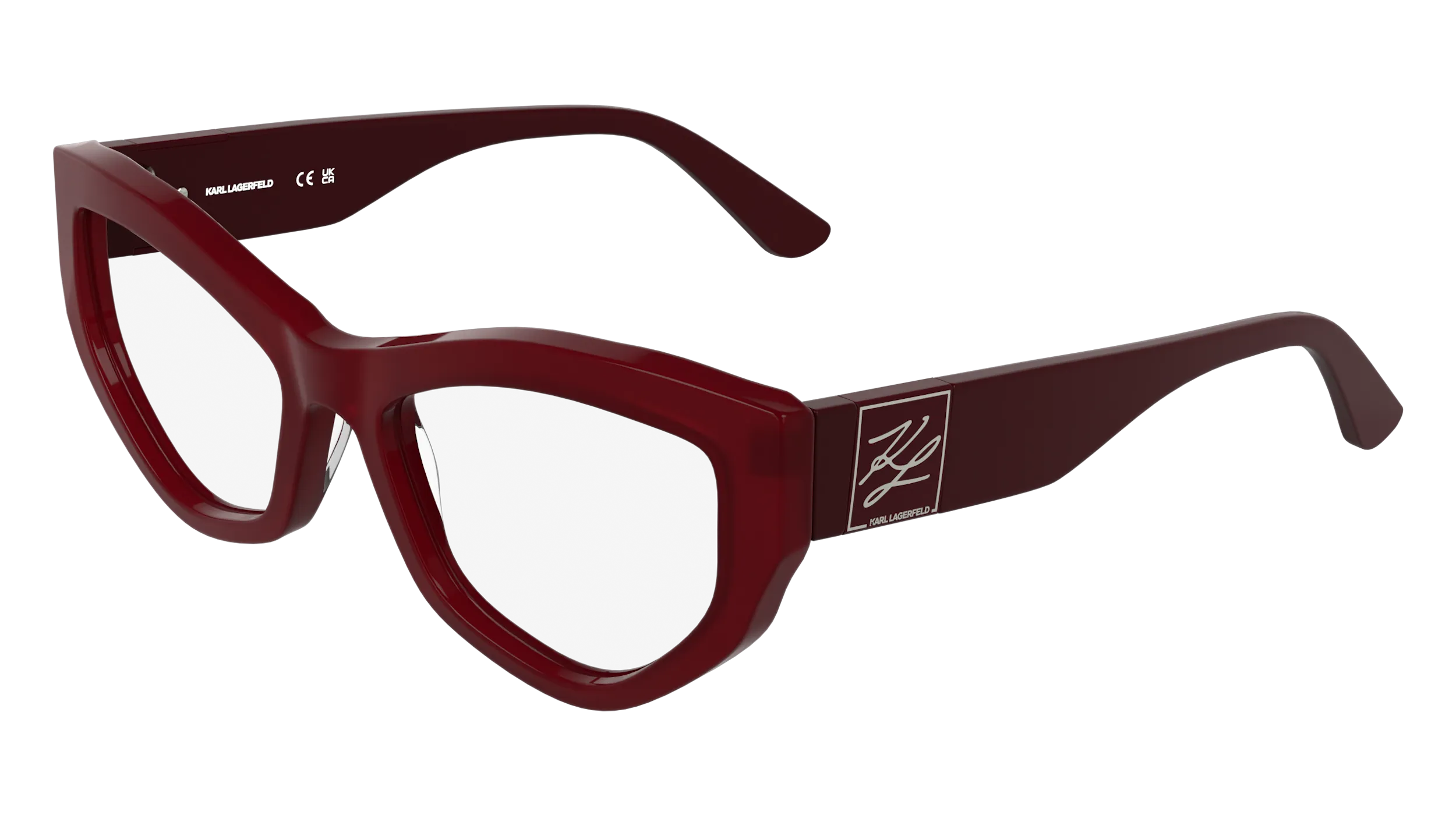 Karl Lagerfeld KL6211 600 Montature da vista Acetato Rosso Cat Eye Normale - immagine 1
