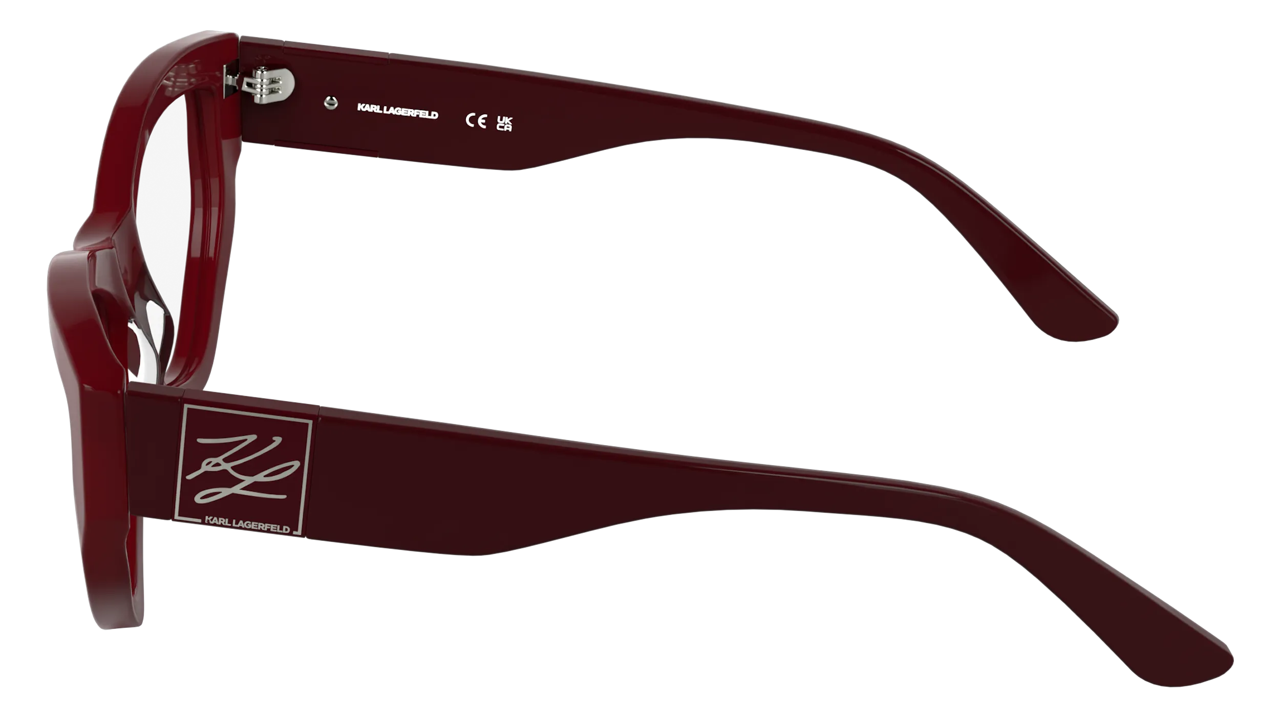 Karl Lagerfeld KL6211 600 Montature da vista Acetato Rosso Cat Eye Normale - immagine 3