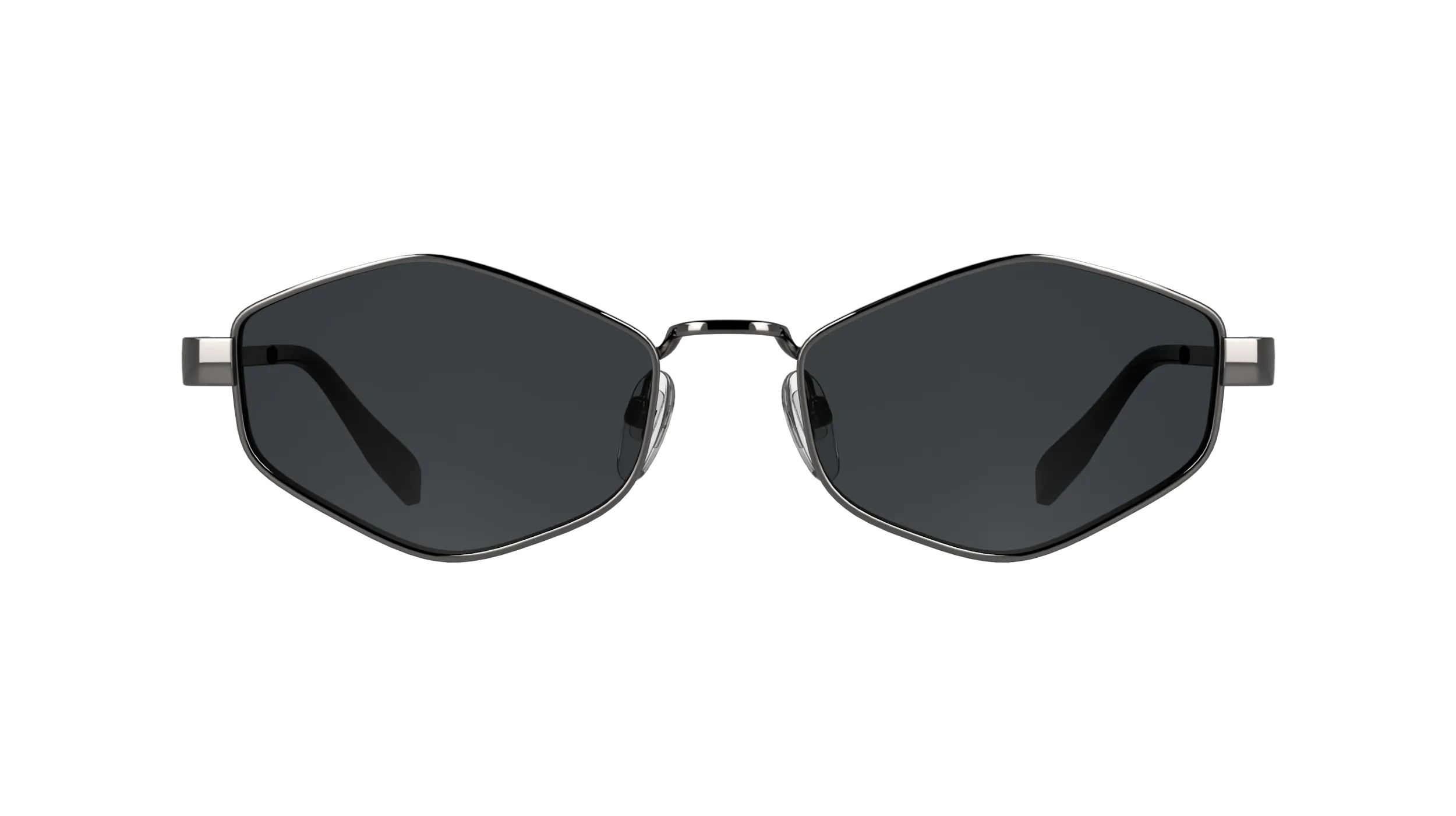 Karl Lagerfeld KL365S 021 Occhiali da sole Metallo Argento Fumo Cat Eye Normale - immagine 2