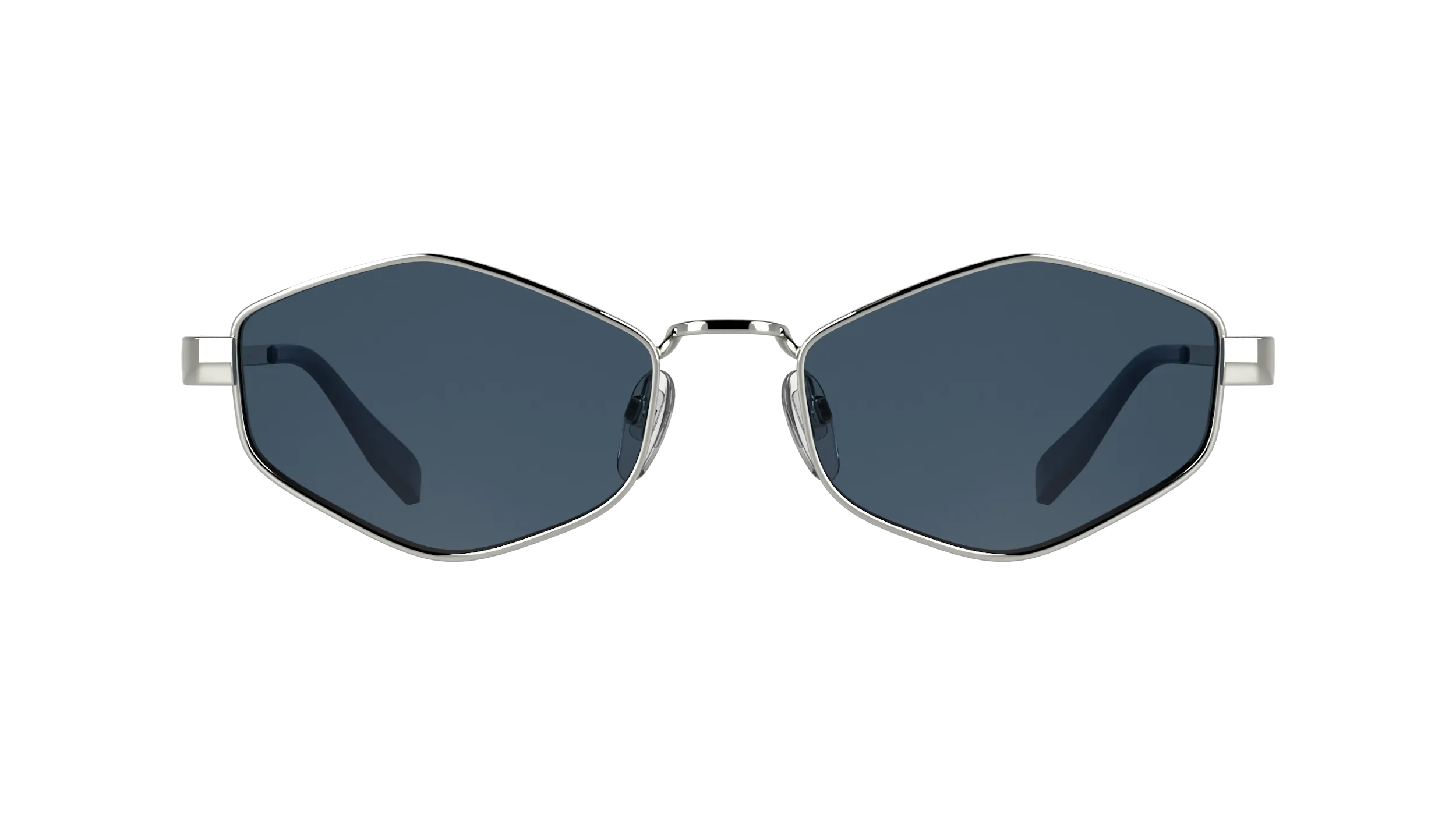 Karl Lagerfeld KL365S 040 Occhiali da sole Metallo Argento Blu Cat Eye Normale - immagine 2