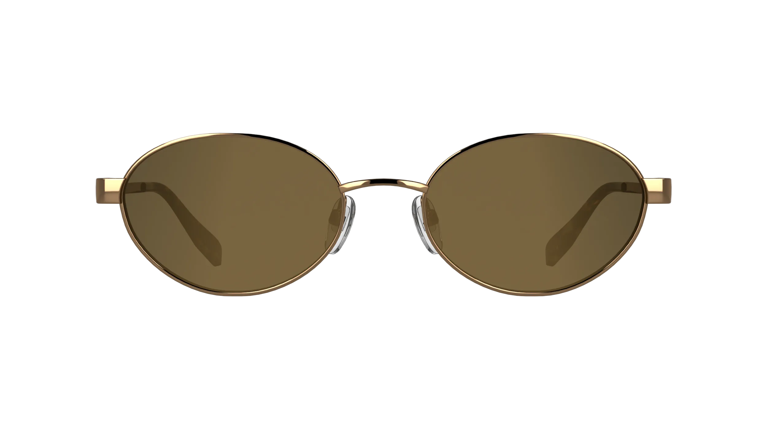 Karl Lagerfeld KL366S 717 Occhiali da sole Metallo Oro Marrone Rotonda Normale - immagine 2
