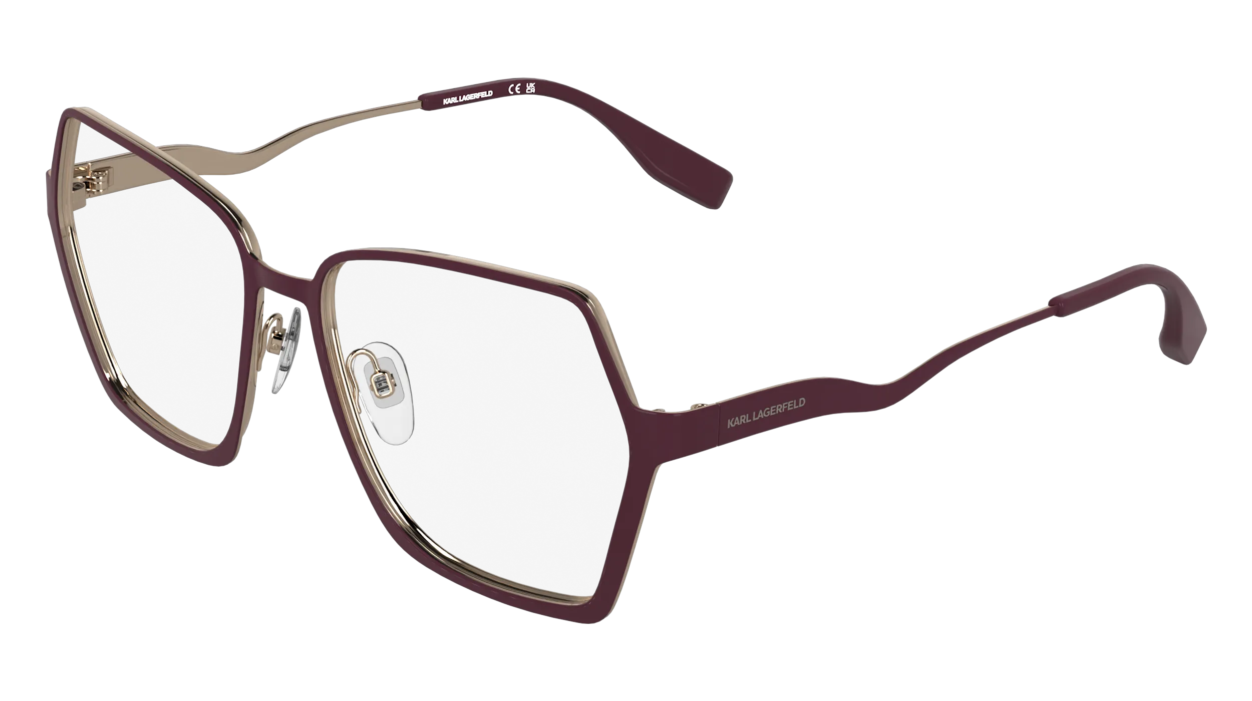 Karl Lagerfeld KL368 605 Montature da vista Metallo Viola Squadrata Normale - immagine 1