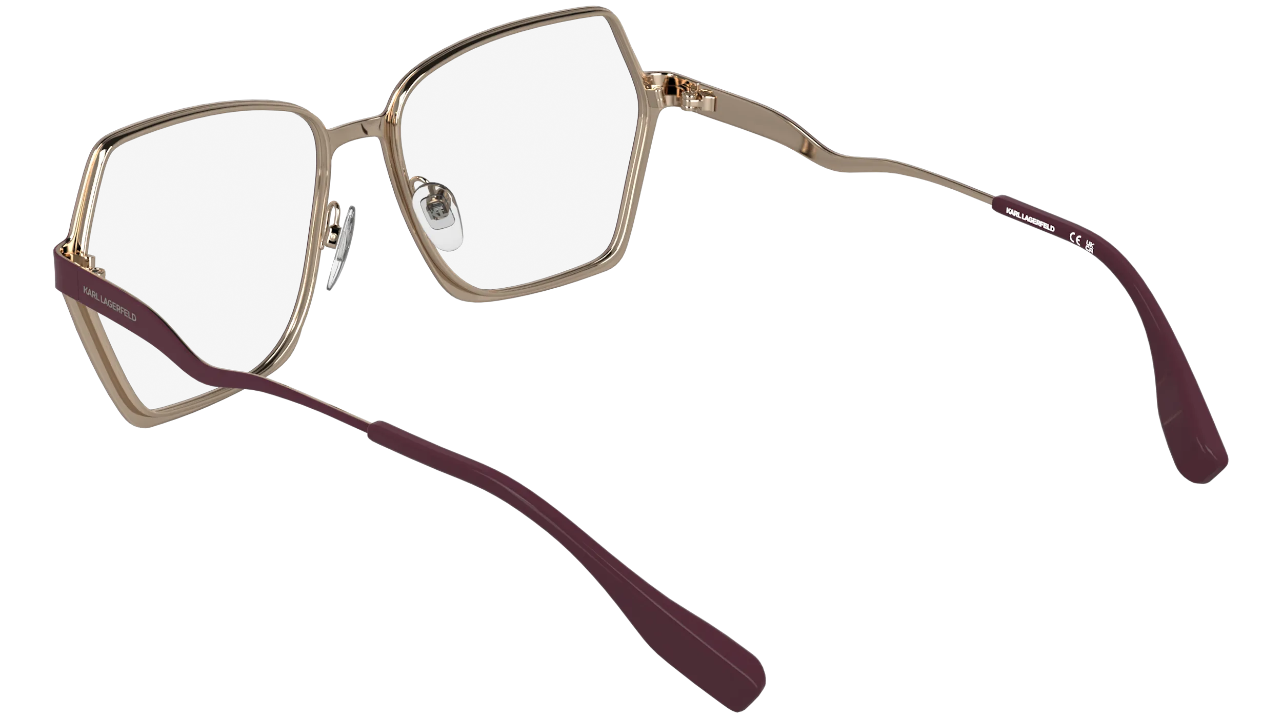 Karl Lagerfeld KL368 605 Montature da vista Metallo Viola Squadrata Normale - immagine 4