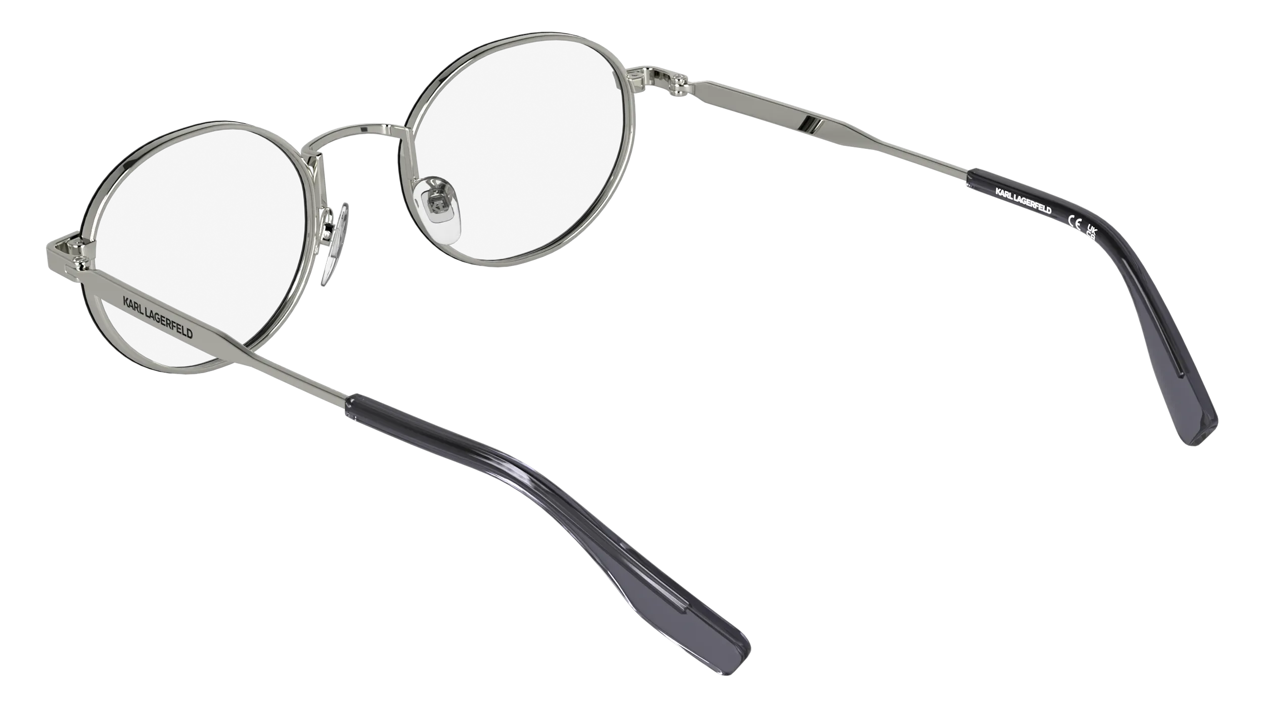 Karl Lagerfeld KL369 044 Montature da vista Metallo Argento Rotonda Normale - immagine 4