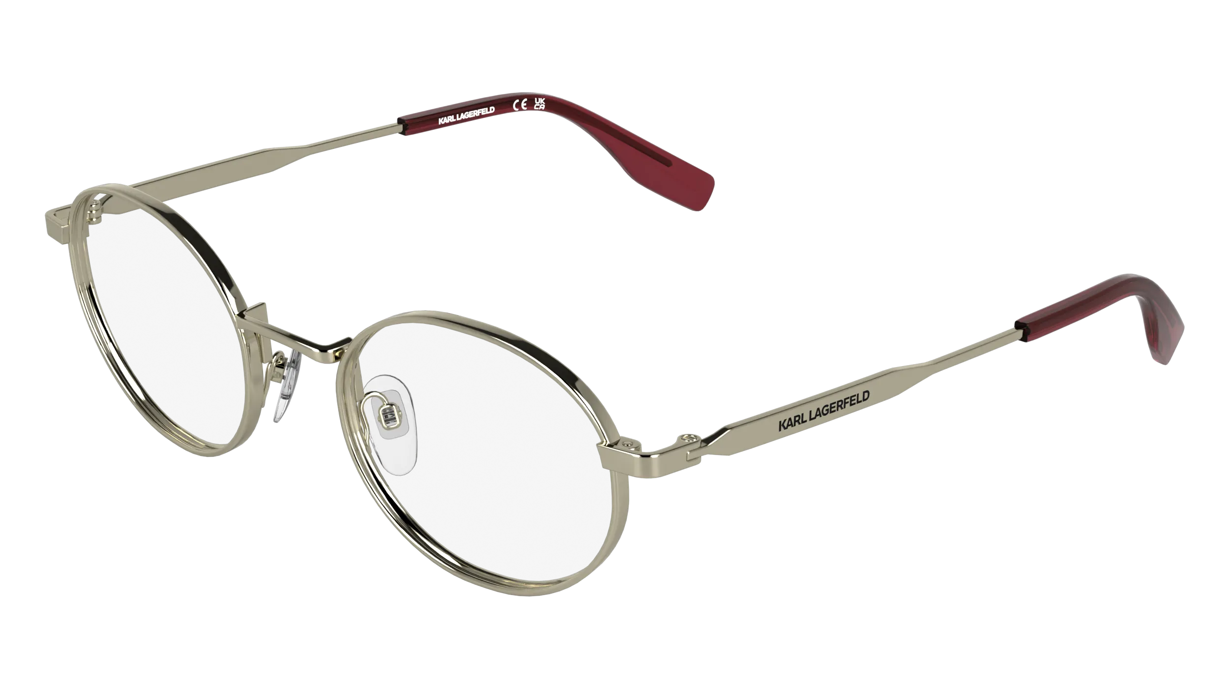 Karl Lagerfeld KL369 727 Montature da vista Metallo Oro Rotonda Normale - immagine 1