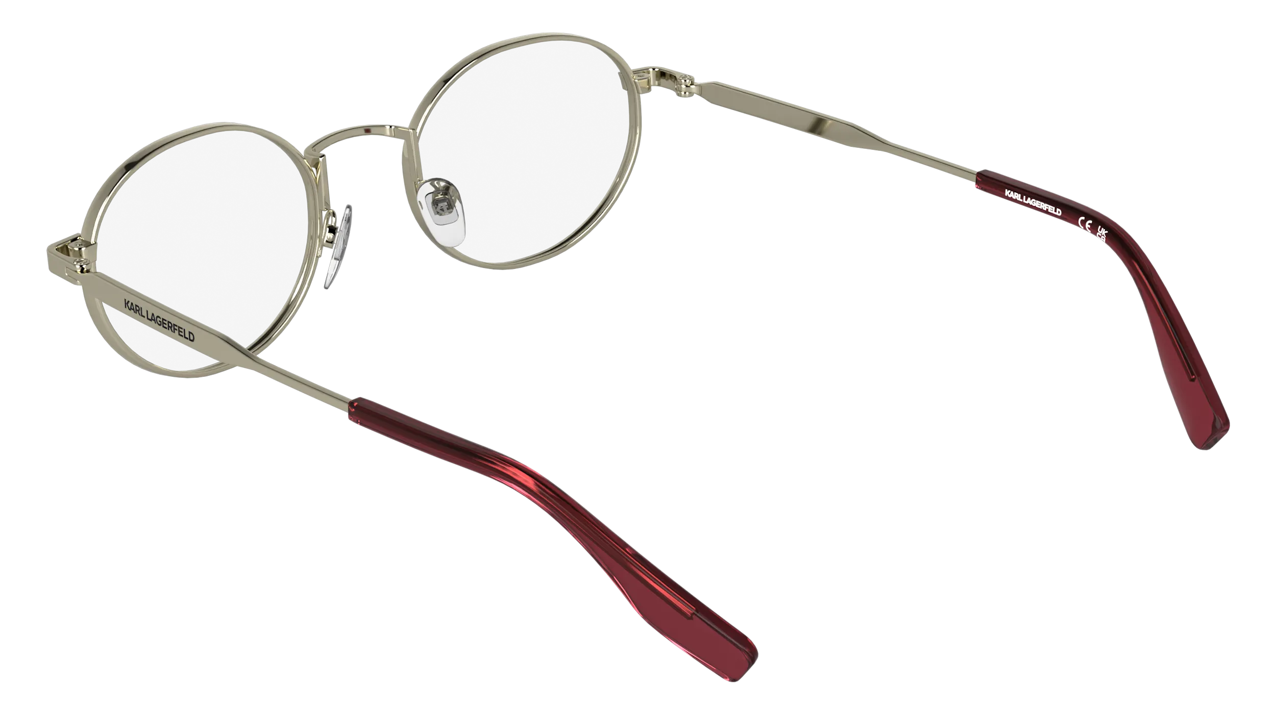 Karl Lagerfeld KL369 727 Montature da vista Metallo Oro Rotonda Normale - immagine 4
