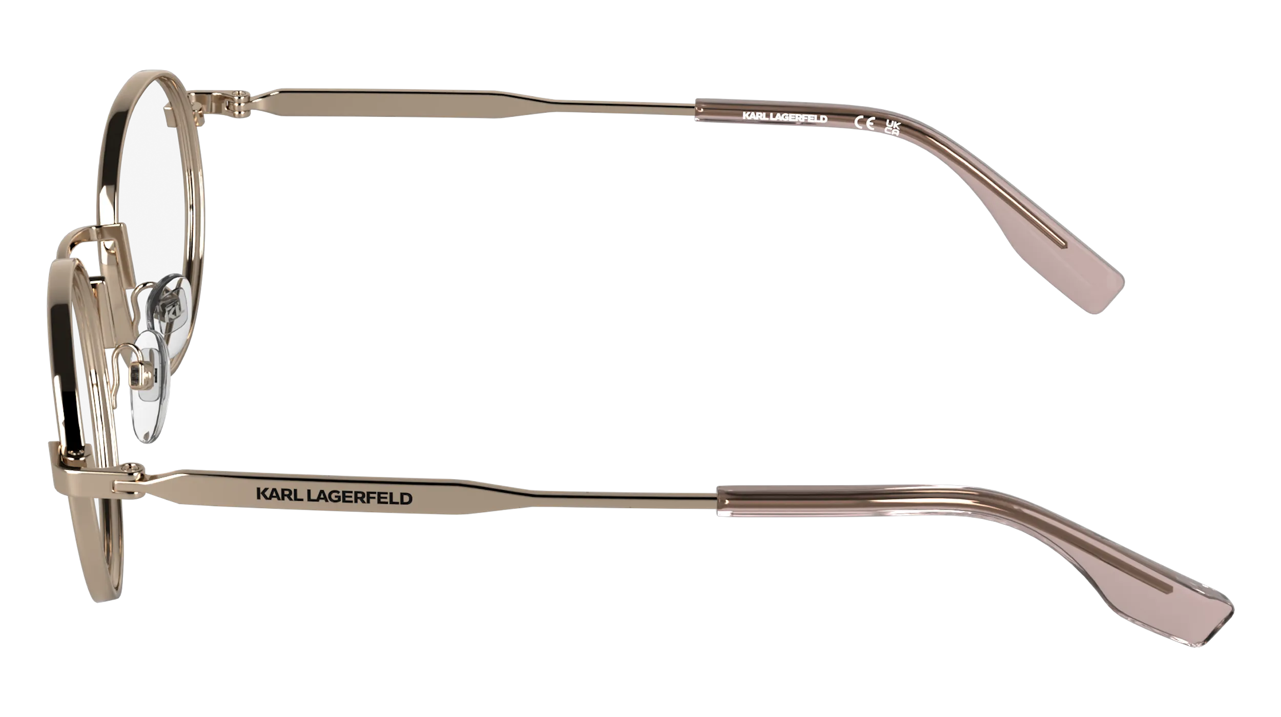 Karl Lagerfeld KL369 773 Montature da vista Metallo Oro Rotonda Normale - immagine 3