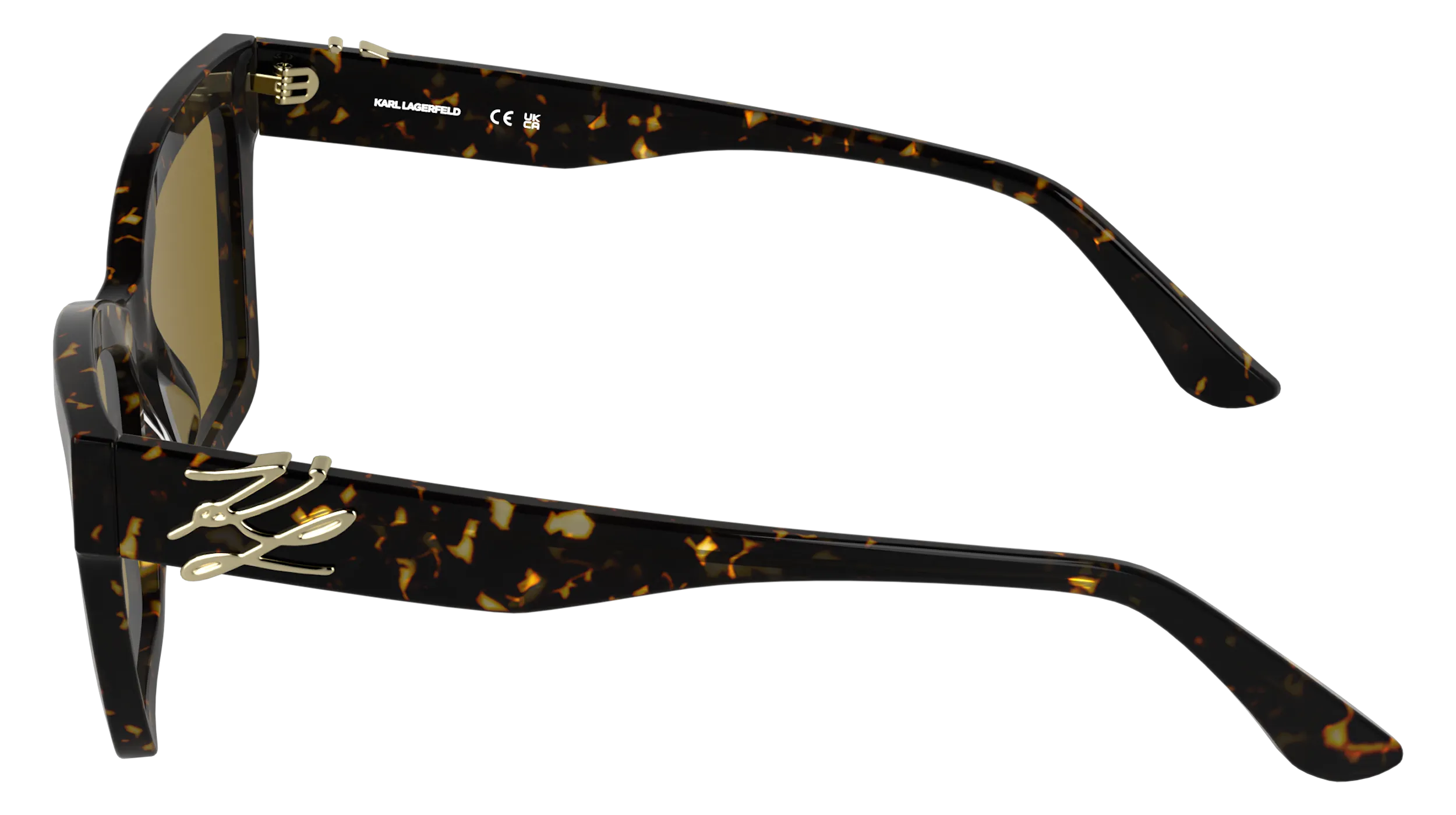 Karl Lagerfeld KL6220S 242 Occhiali da sole Acetato Havana Marrone Squadrata Normale - immagine 3