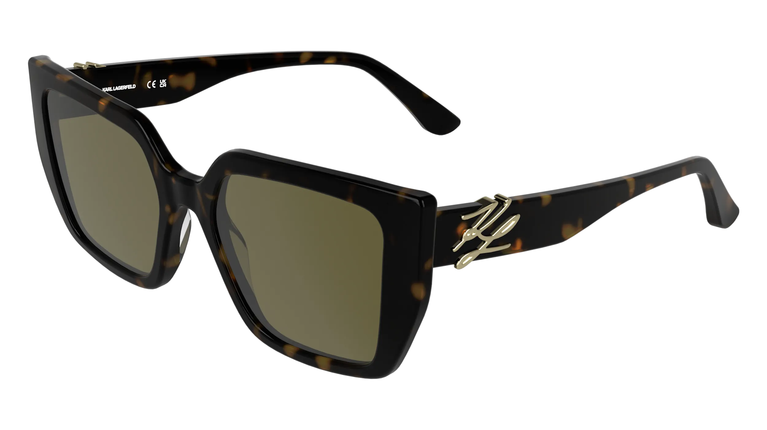 Karl Lagerfeld KL6221S 242 Occhiali da sole Acetato Havana Marrone Cat Eye Normale - immagine 1