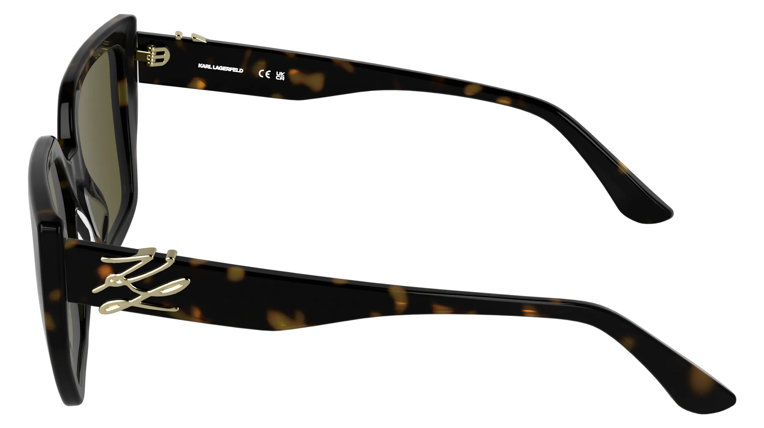 Karl Lagerfeld KL6221S 242 Occhiali da sole Acetato Havana Marrone Cat Eye Normale - immagine 3