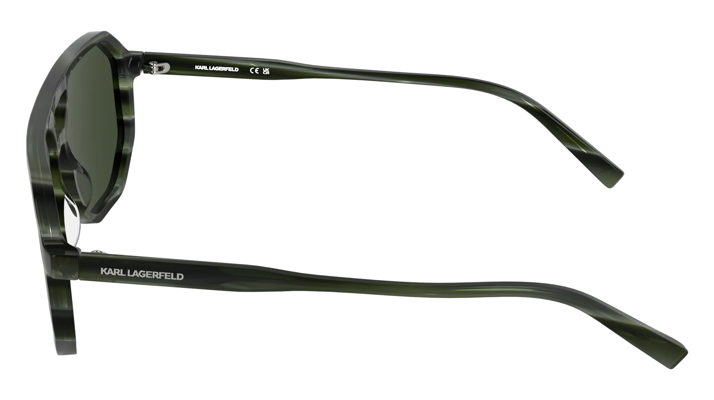 Karl Lagerfeld KL6226S 330 Occhiali da sole Acetato Verde Squadrata Normale - immagine 3