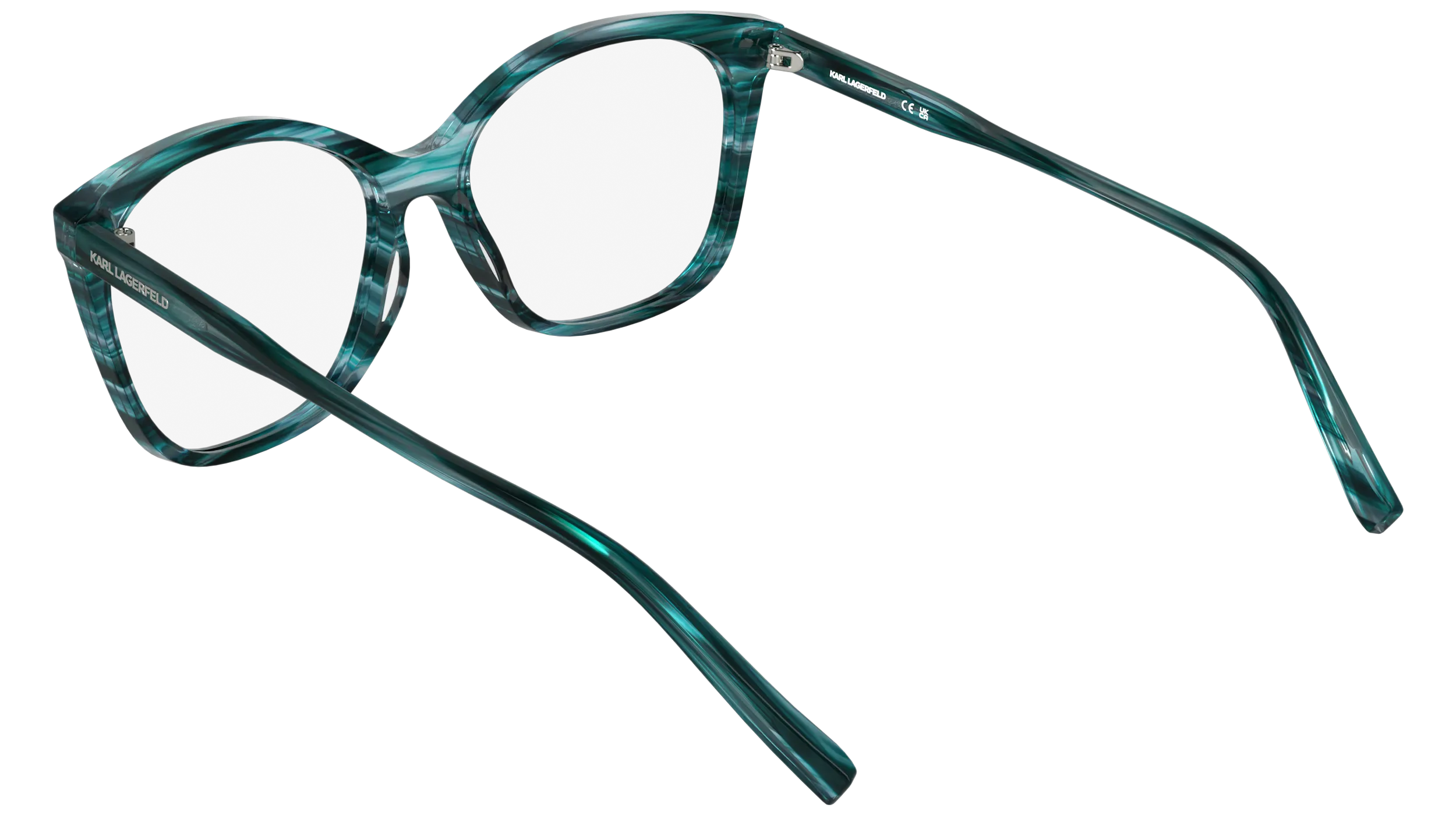 Karl Lagerfeld KL6230 429 Montature da vista Acetato Petrolio Farfalla Normale - immagine 4