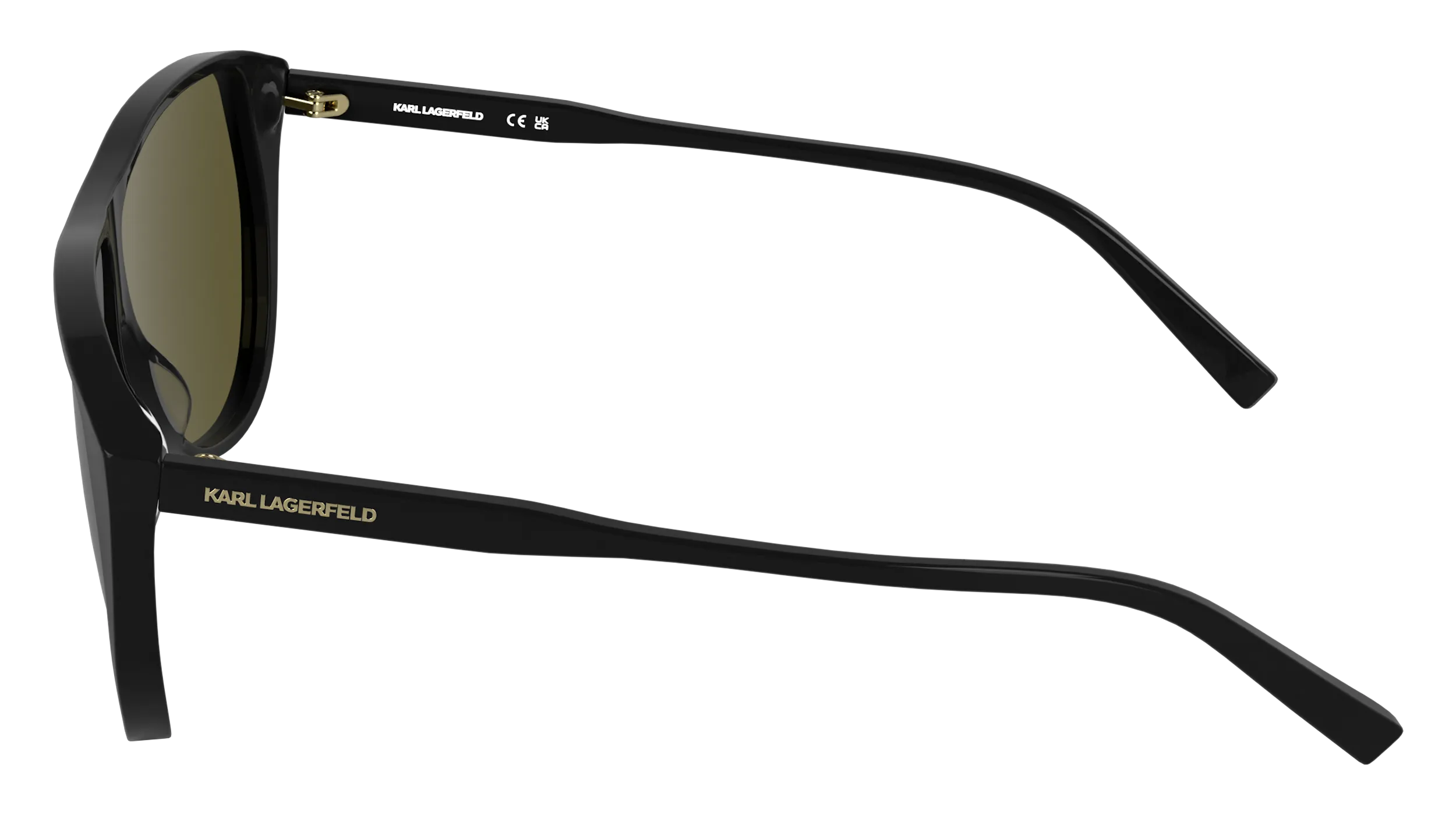 Karl Lagerfeld KL6227S 001 Occhiali da sole Acetato Nero Marrone Pilot Normale - immagine 3