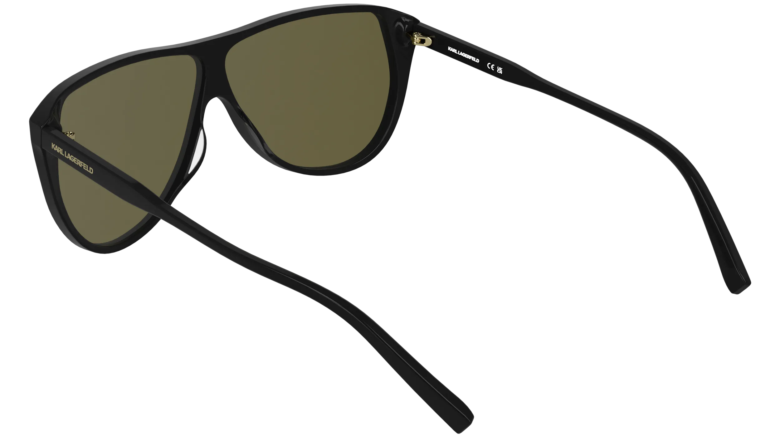 Karl Lagerfeld KL6227S 001 Occhiali da sole Acetato Nero Marrone Pilot Normale - immagine 4