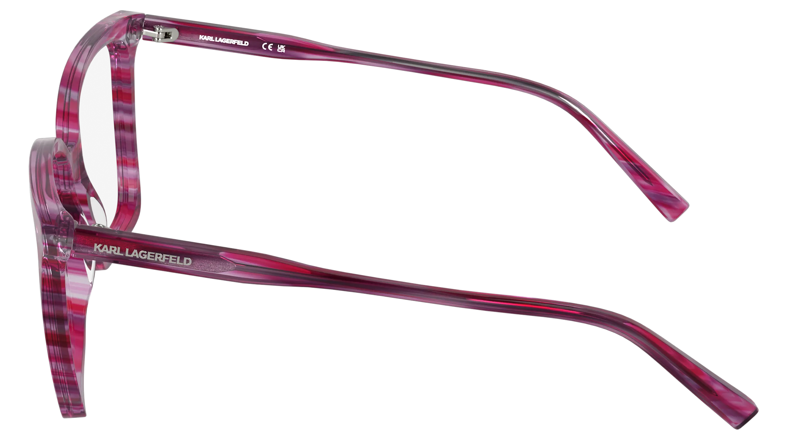 Karl Lagerfeld KL6231 609 Montature da vista Acetato Rosso Squadrata Normale - immagine 3