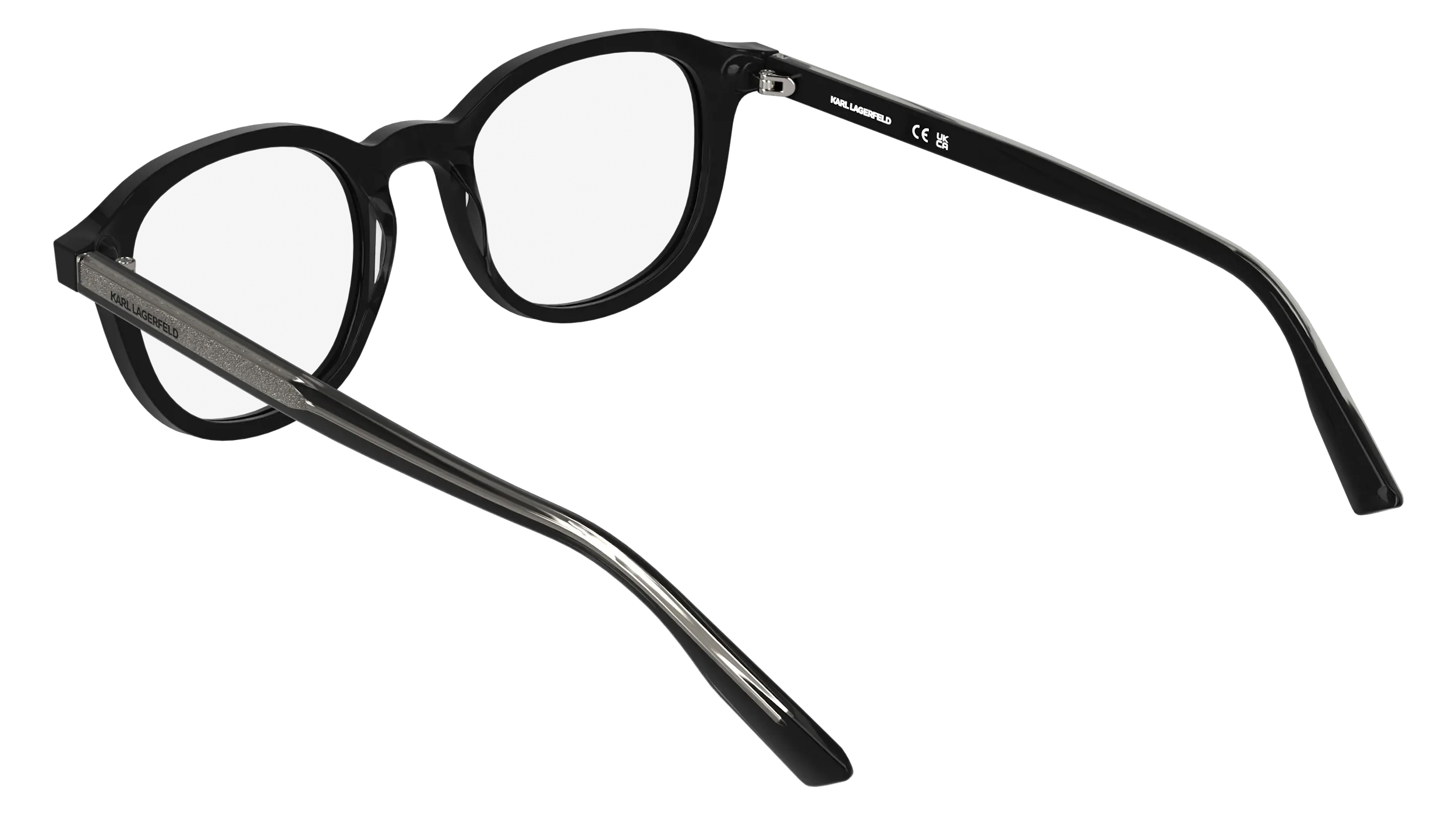 Karl Lagerfeld KL6235 001 Montature da vista Acetato Nero Geometrica Normale - immagine 4