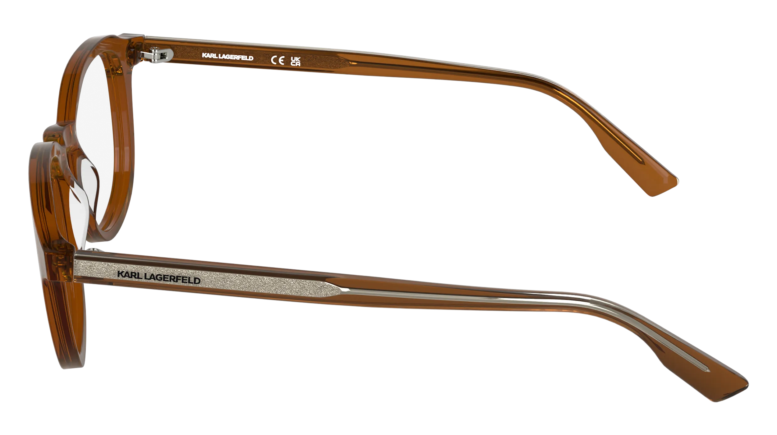 Karl Lagerfeld KL6235 216 Montature da vista Acetato Marrone Geometrica Normale - immagine 3