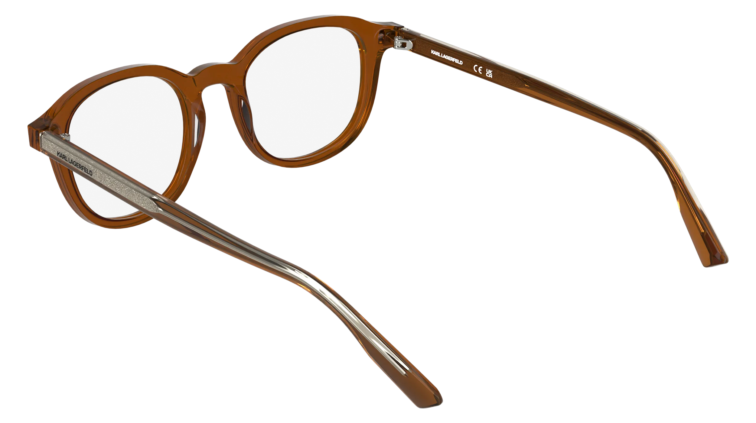 Karl Lagerfeld KL6235 216 Montature da vista Acetato Marrone Geometrica Normale - immagine 4