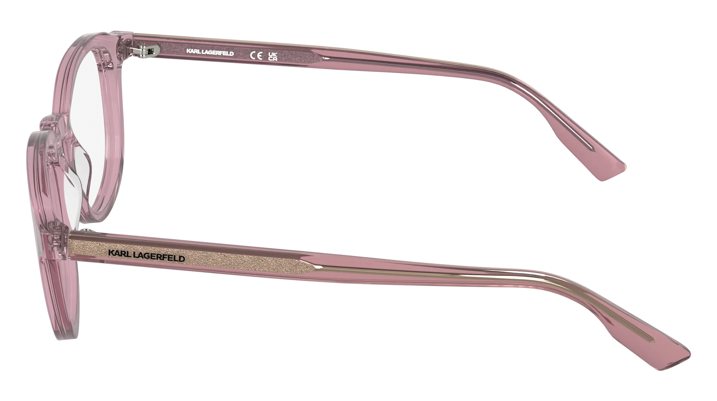 Karl Lagerfeld KL6235 601 Montature da vista Acetato Rosa Geometrica Normale - immagine 3