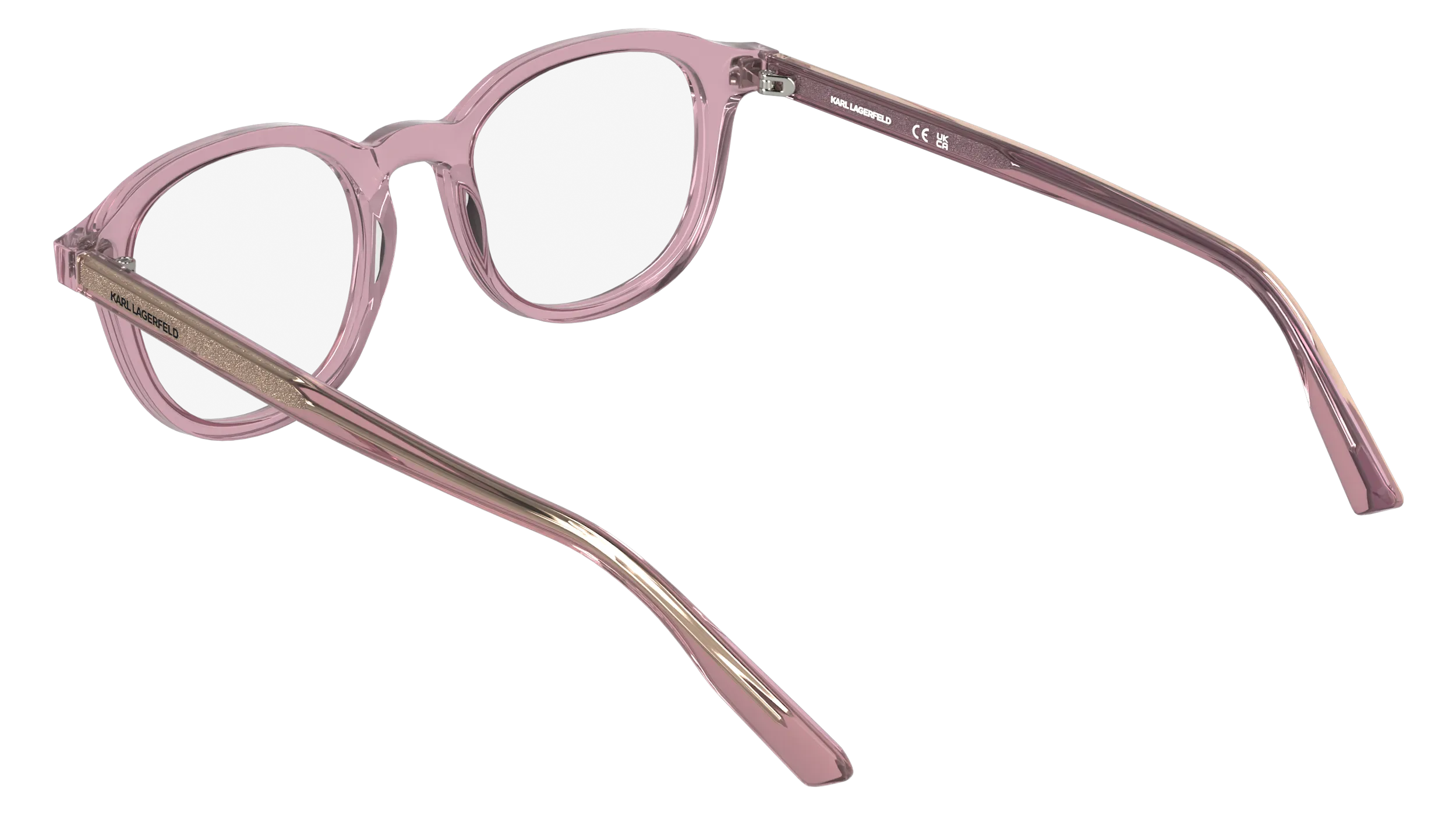 Karl Lagerfeld KL6235 601 Montature da vista Acetato Rosa Geometrica Normale - immagine 4