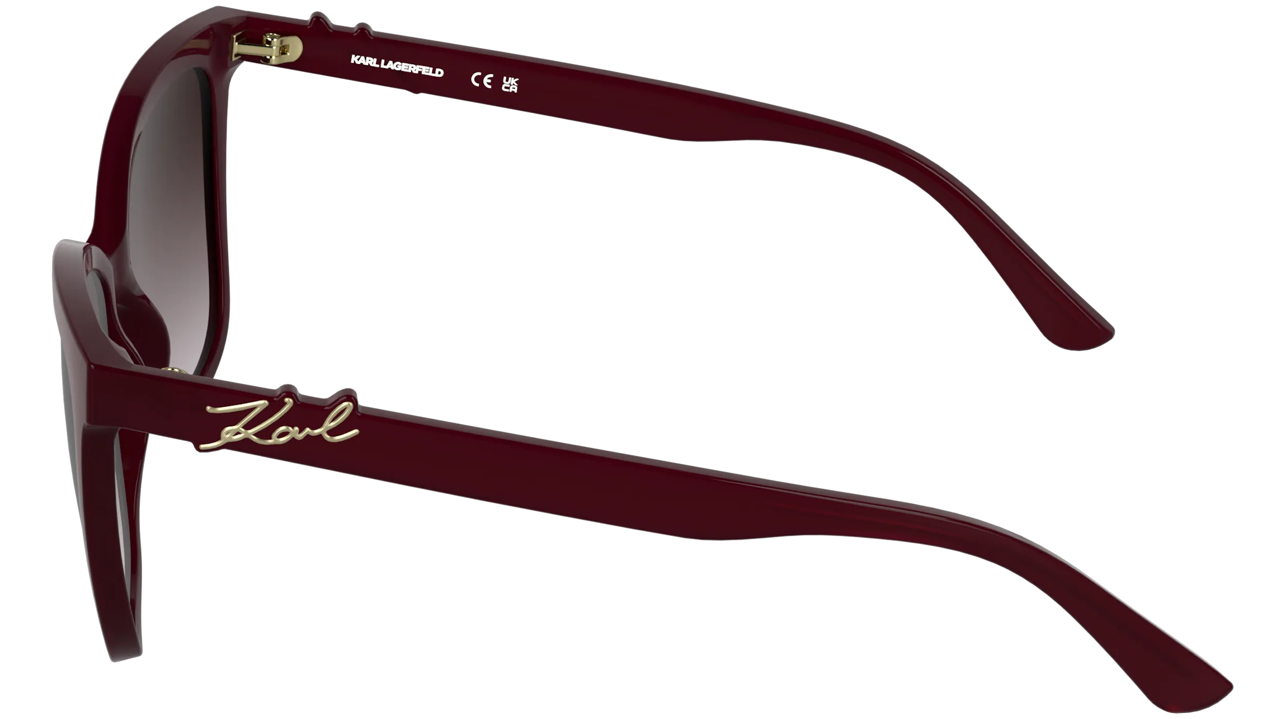 Karl Lagerfeld KL6223S 601 Occhiali da sole Bio-iniettato Bordeaux Viola Squadrata Normale - immagine 3